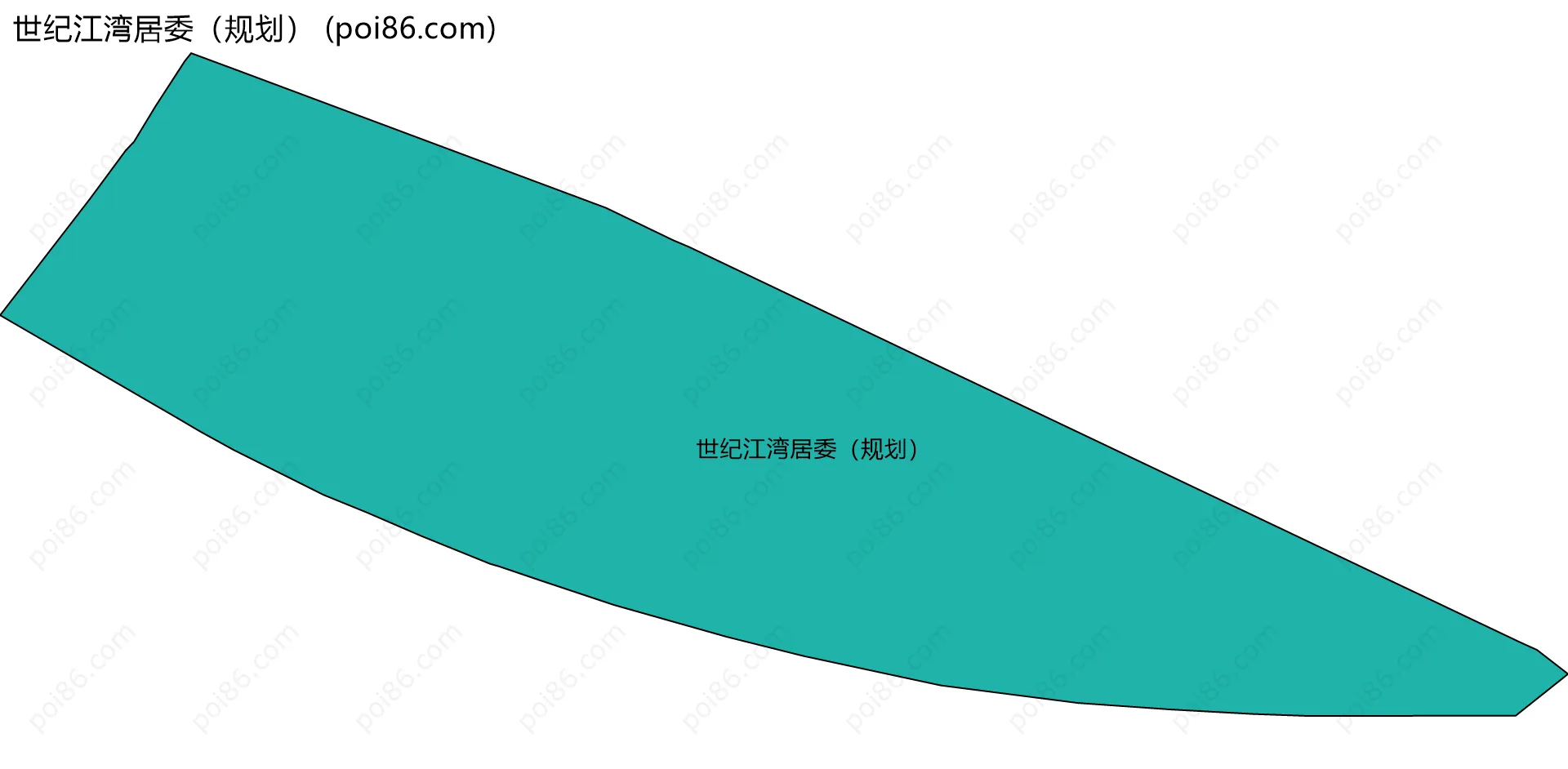 世纪江湾居委（规划）边界地图