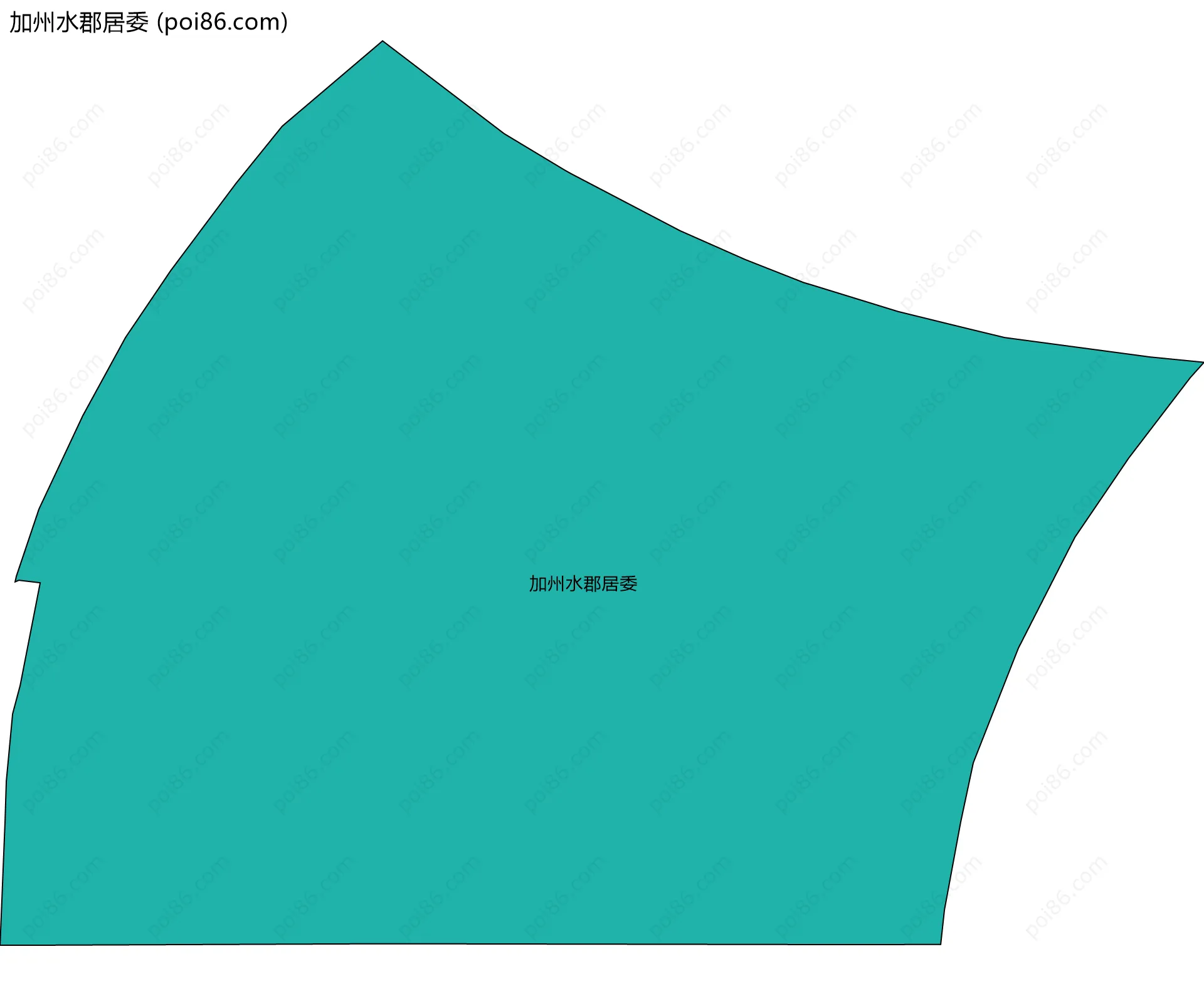 加州水郡居委边界地图