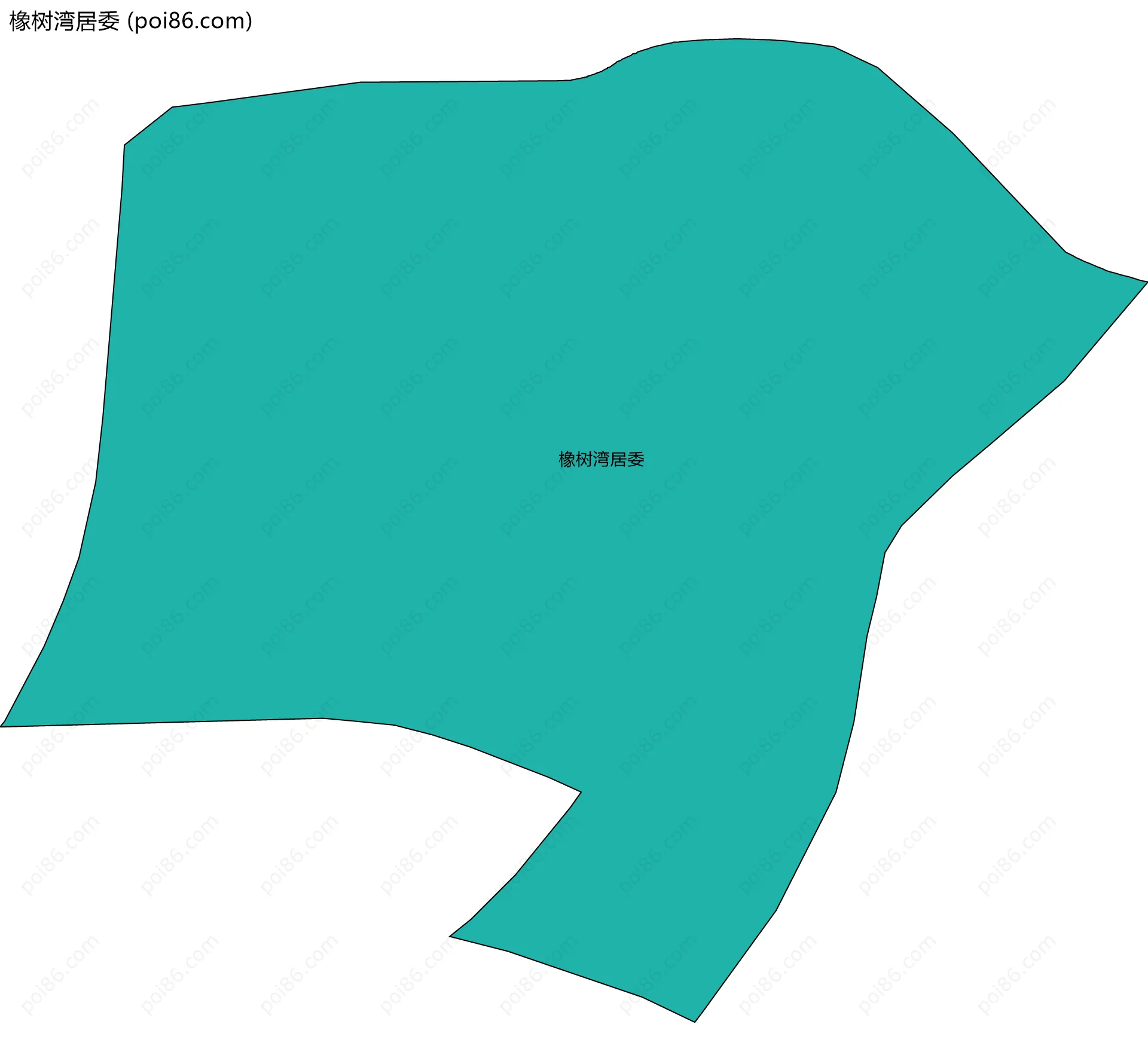 橡树湾居委边界地图