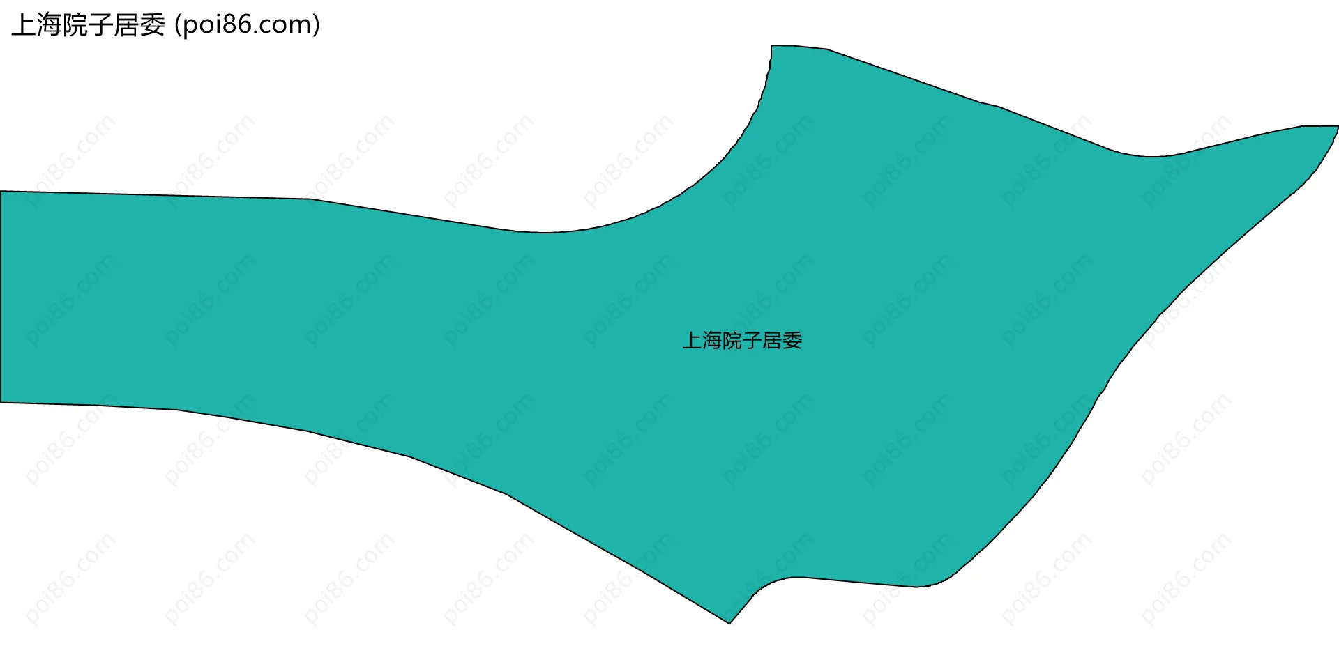 上海院子居委边界地图