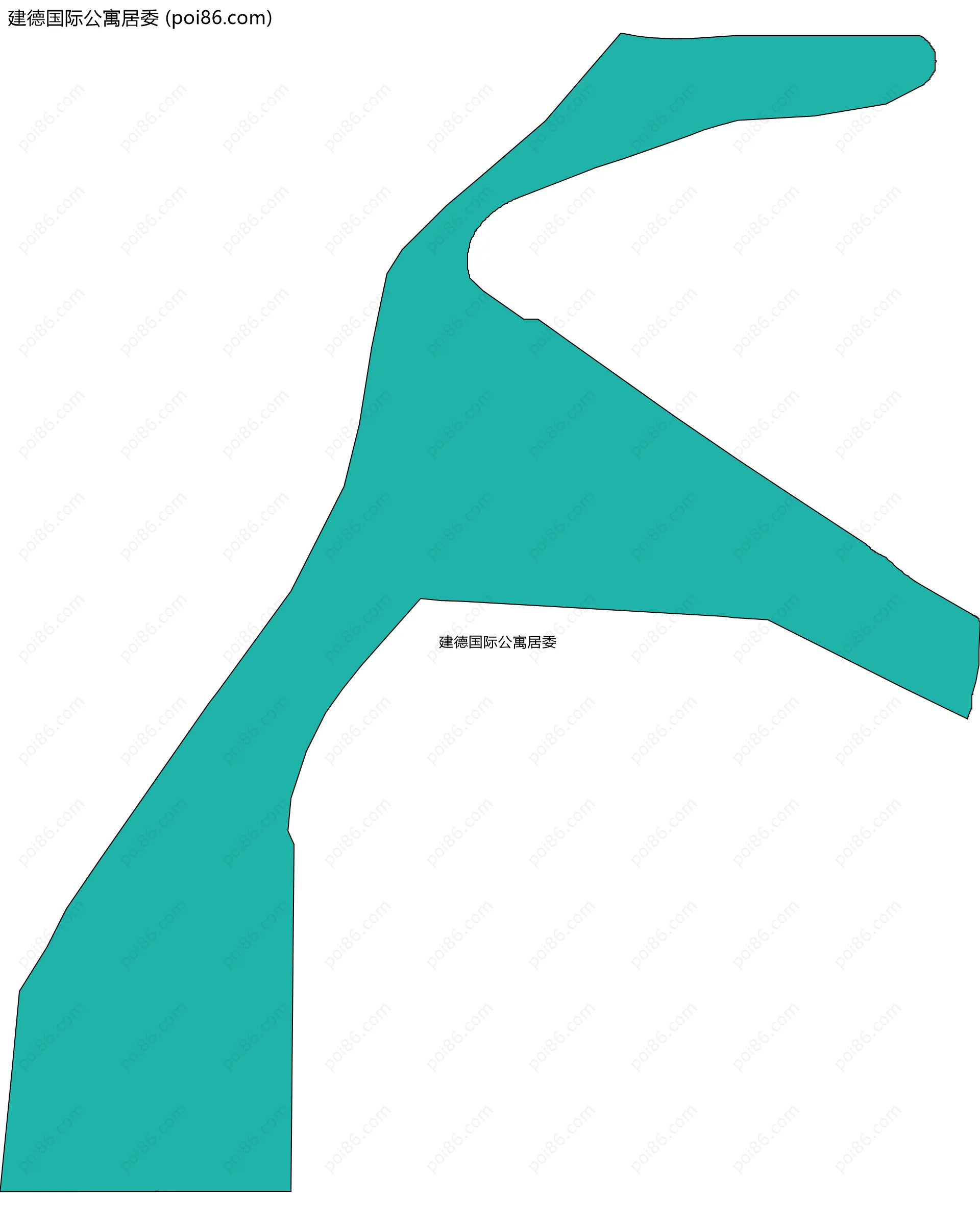 建德国际公寓居委边界地图