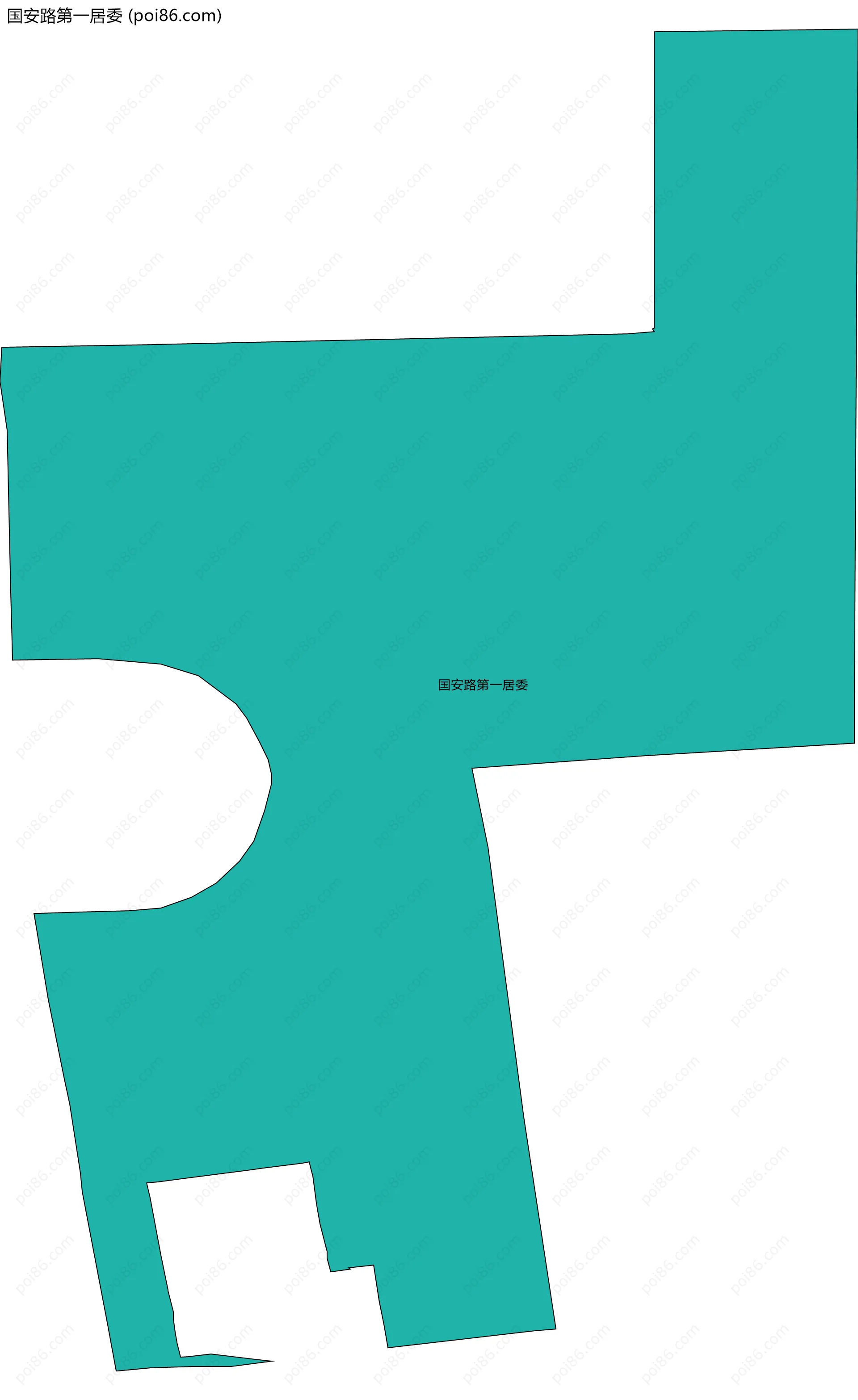 国安路第一居委边界地图