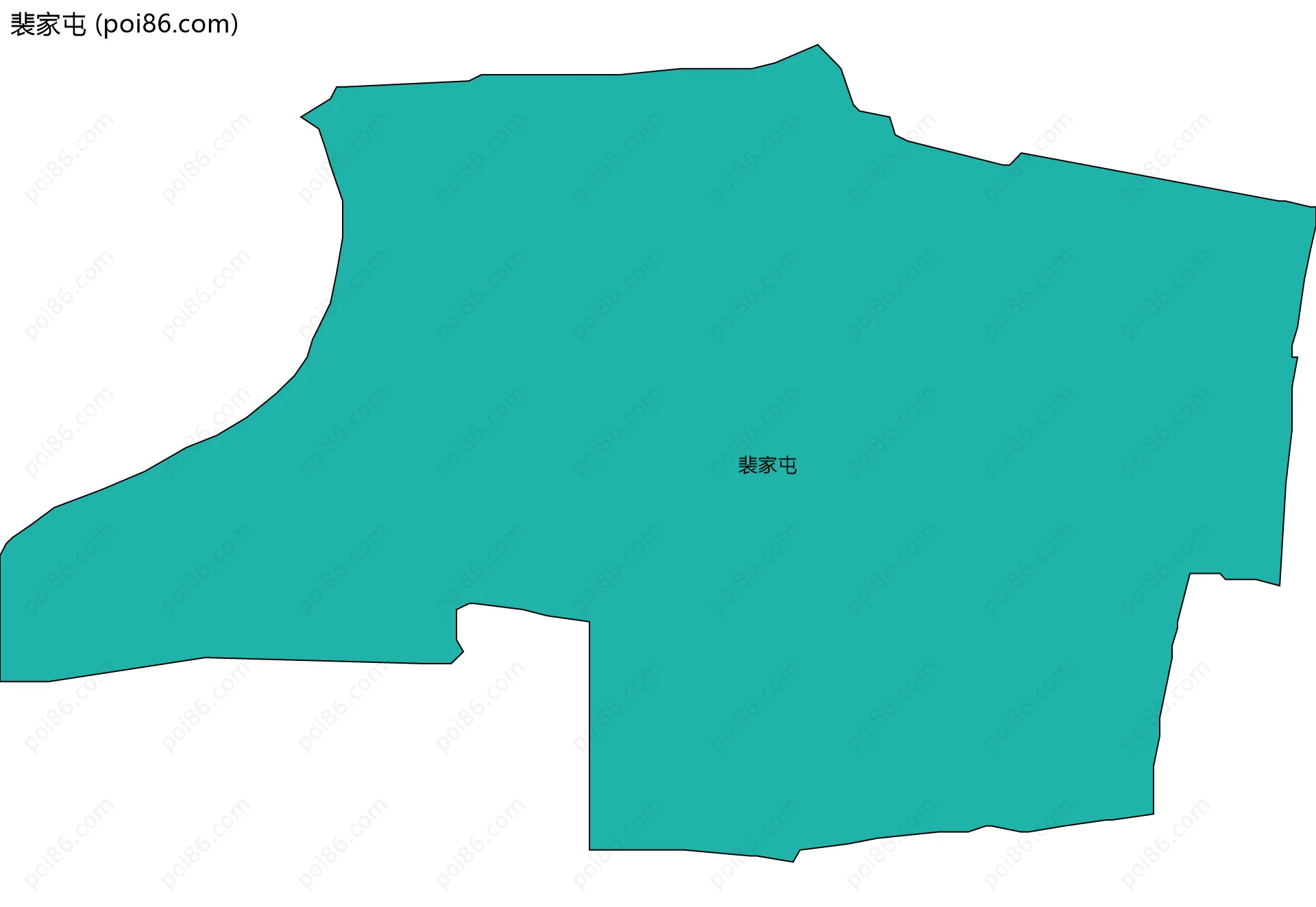 裴家屯边界地图
