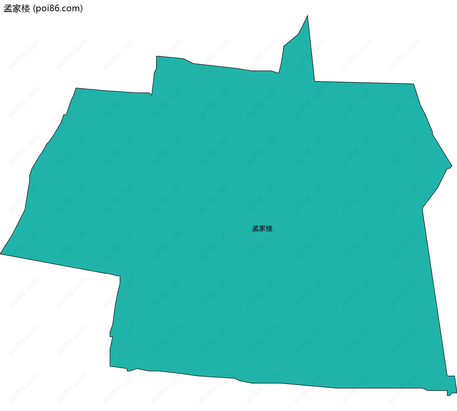 孟家楼边界地图