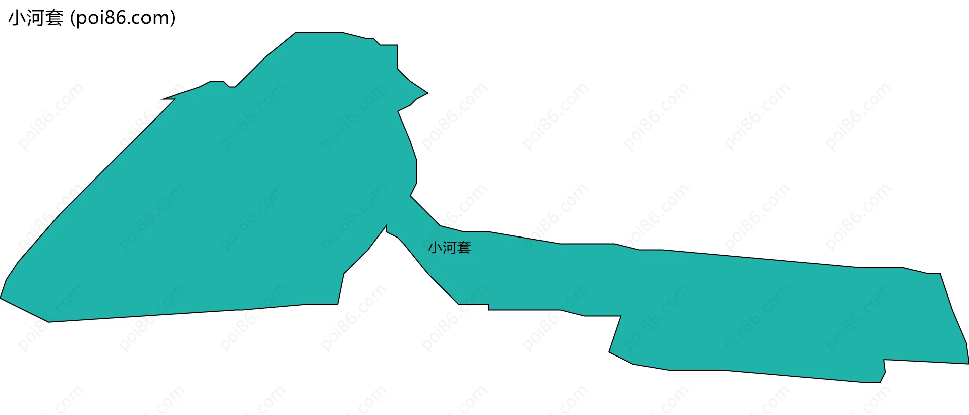 小河套边界地图