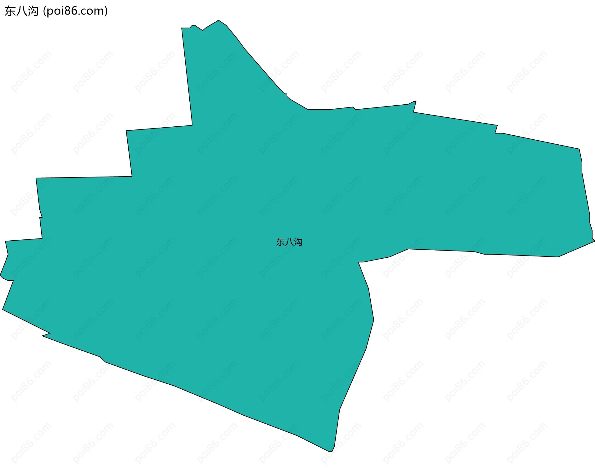 东八沟边界地图