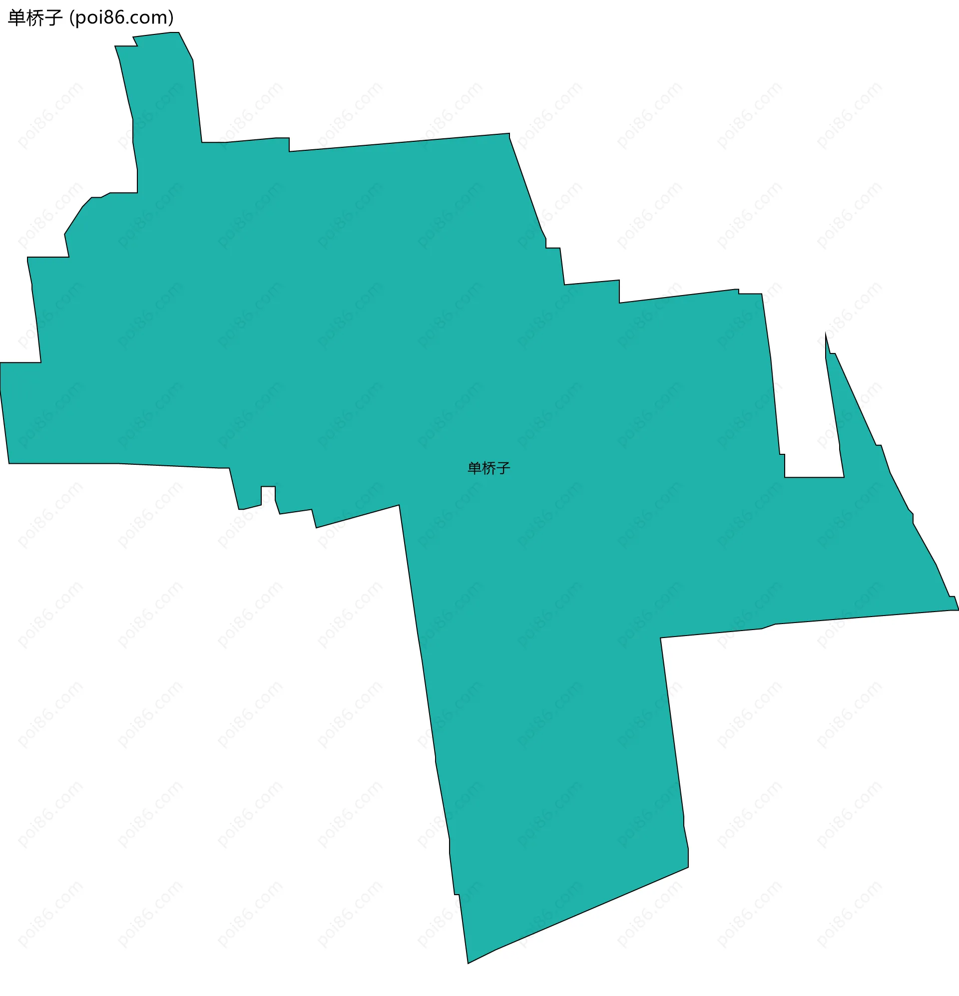 单桥子边界地图