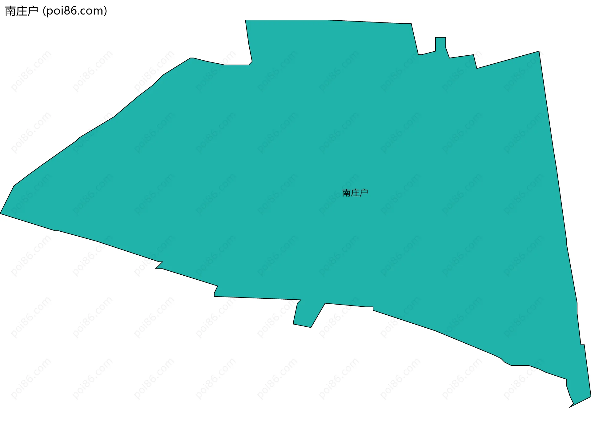 南庄户边界地图