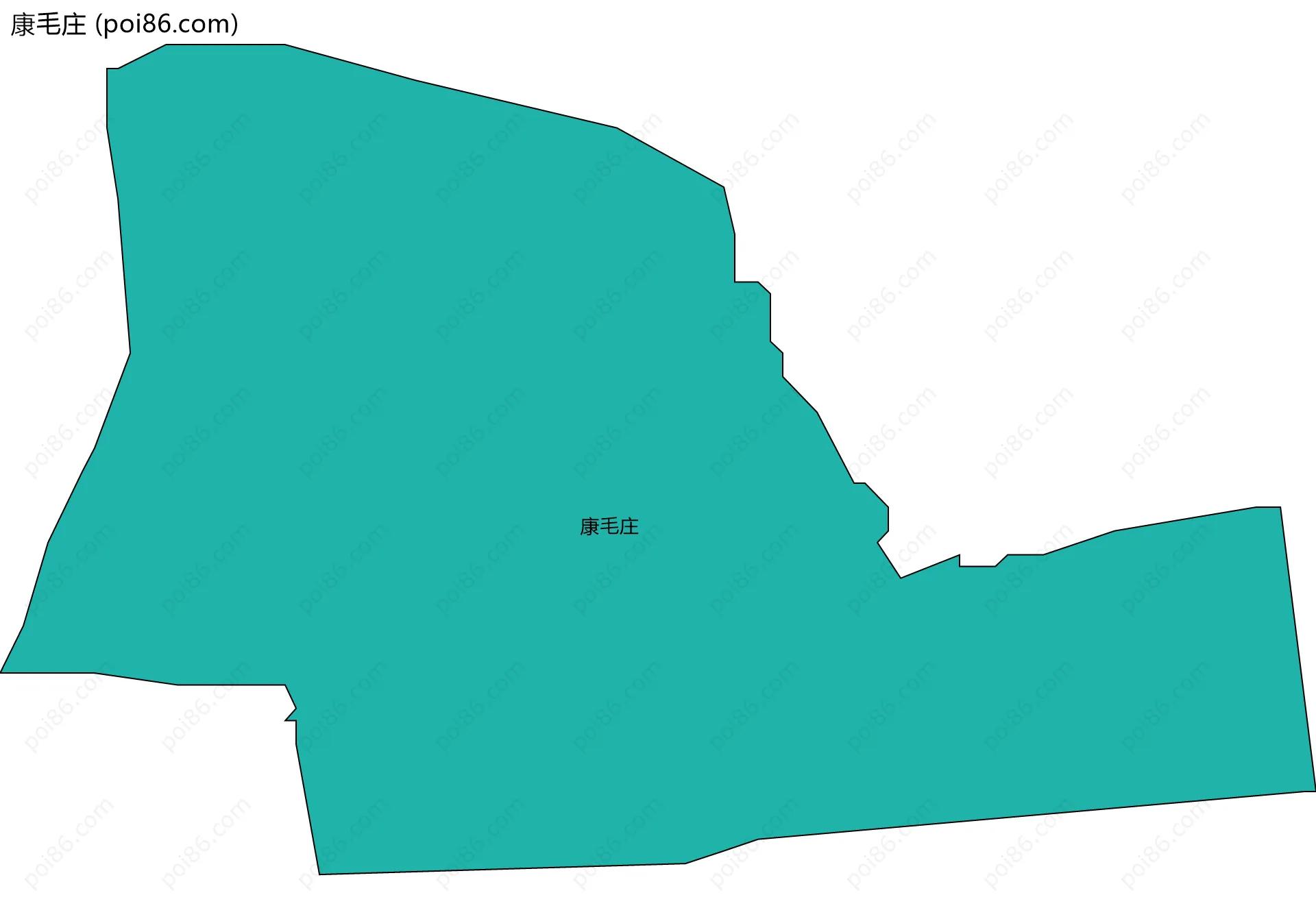 康毛庄边界地图
