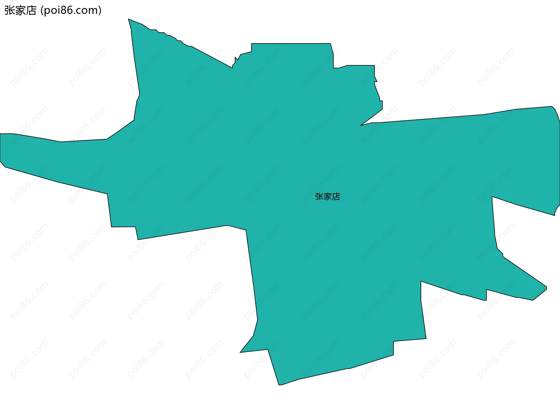 张家店边界地图