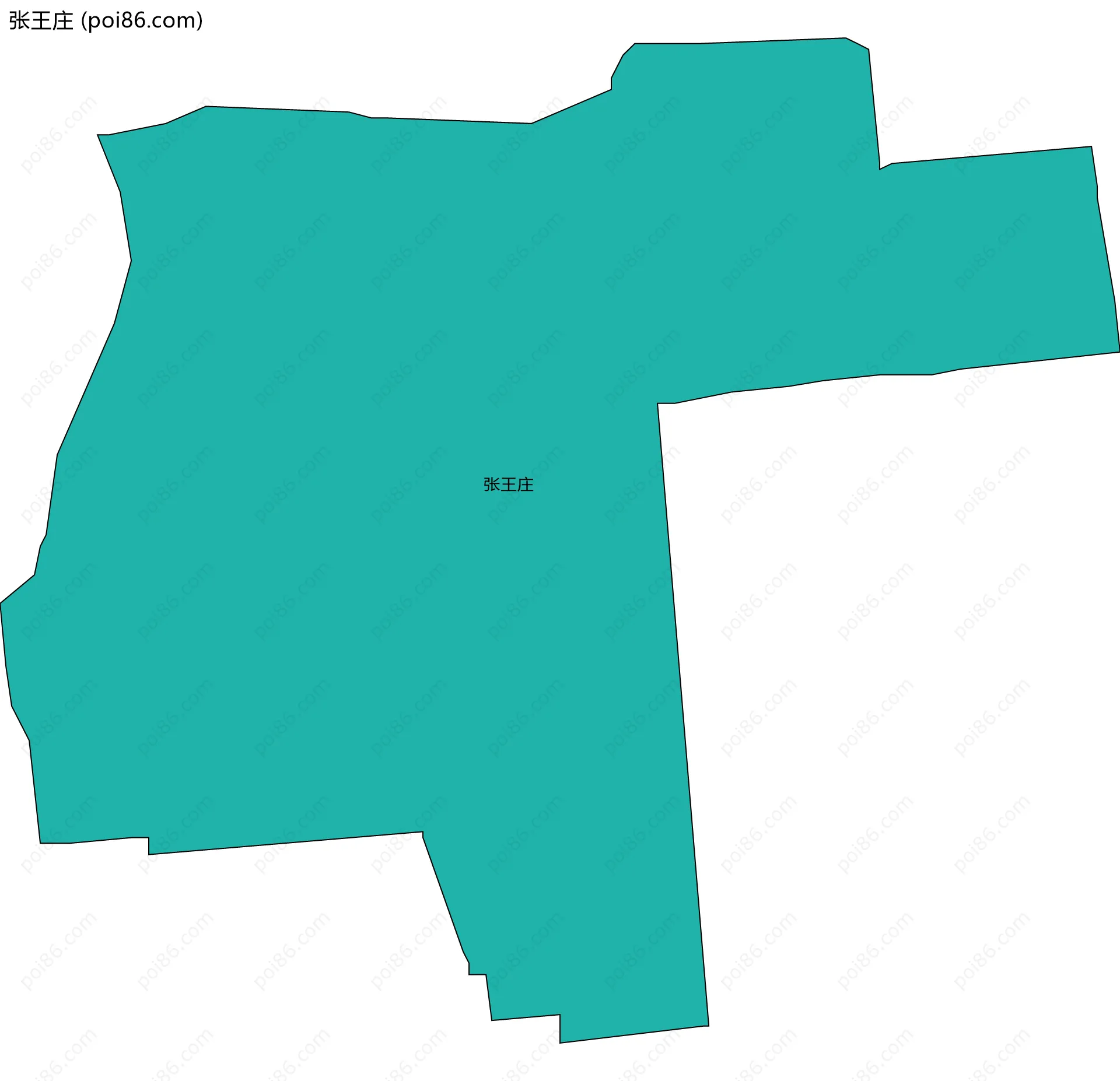 张王庄边界地图