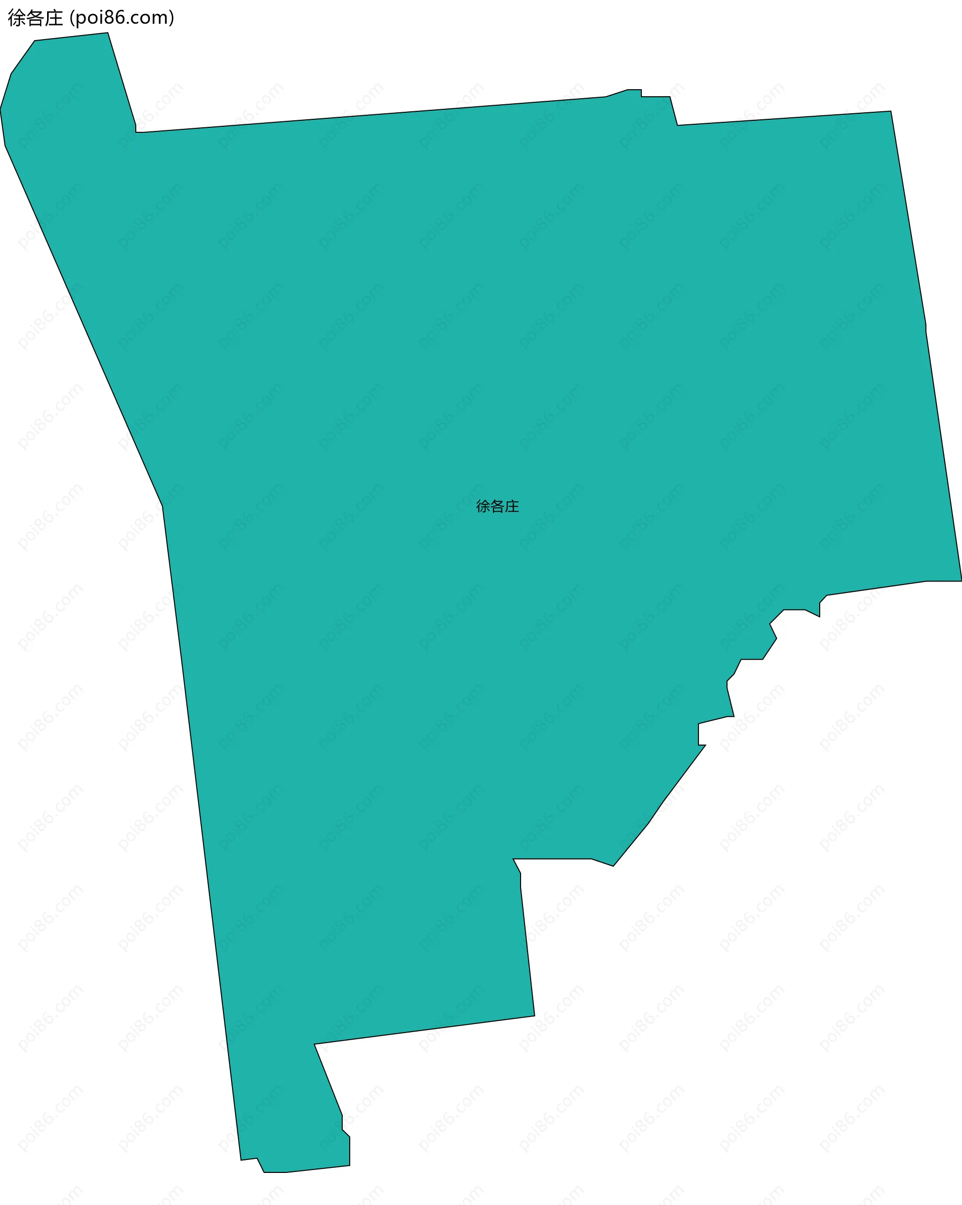 徐各庄边界地图