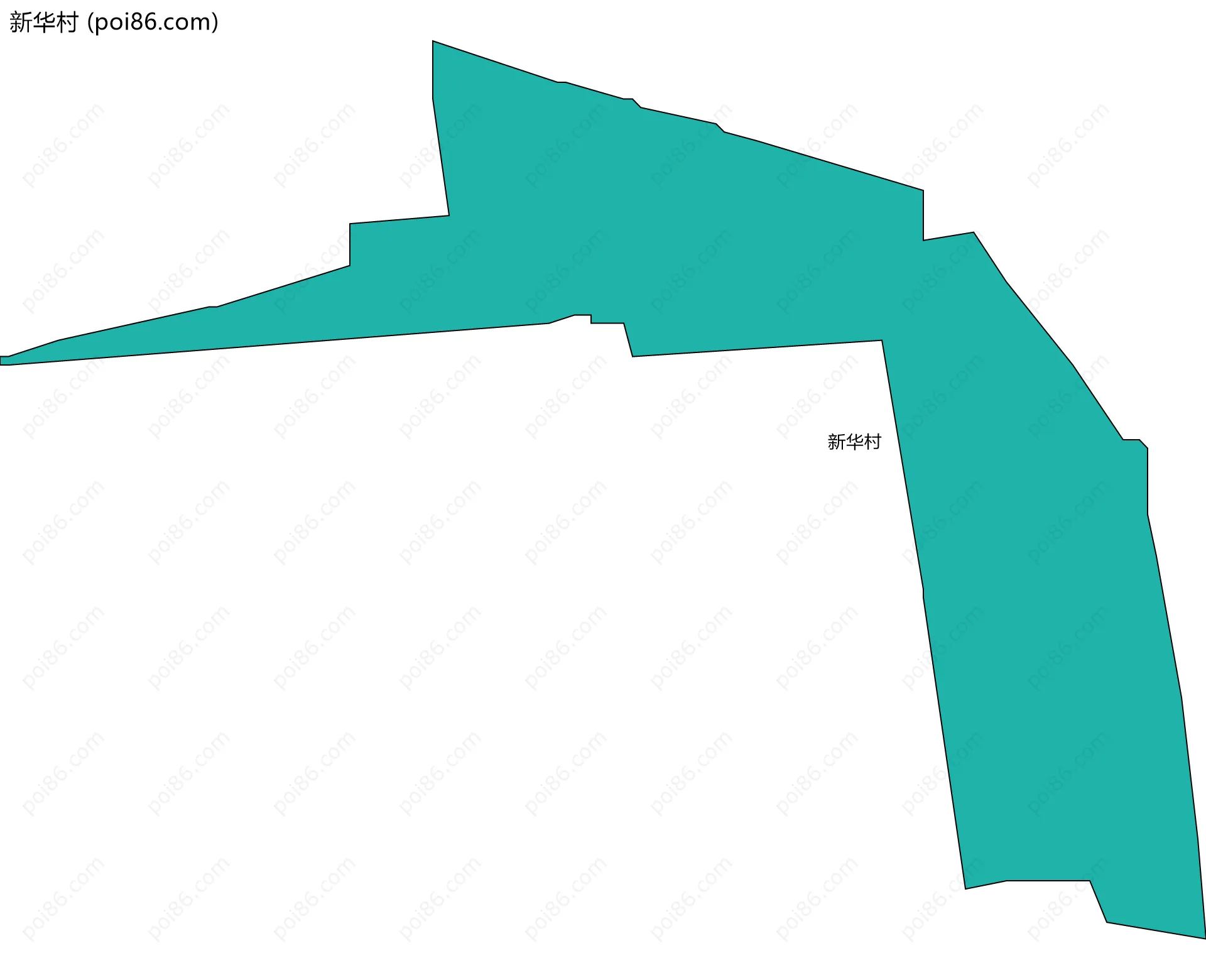 新华村边界地图