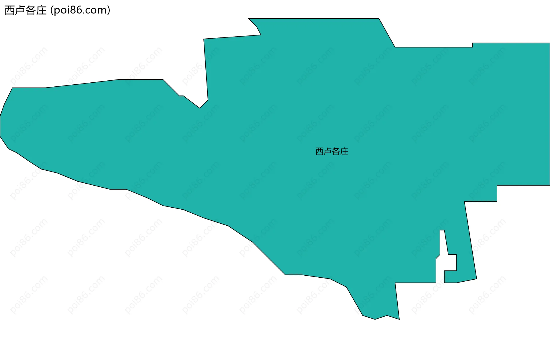 西卢各庄边界地图