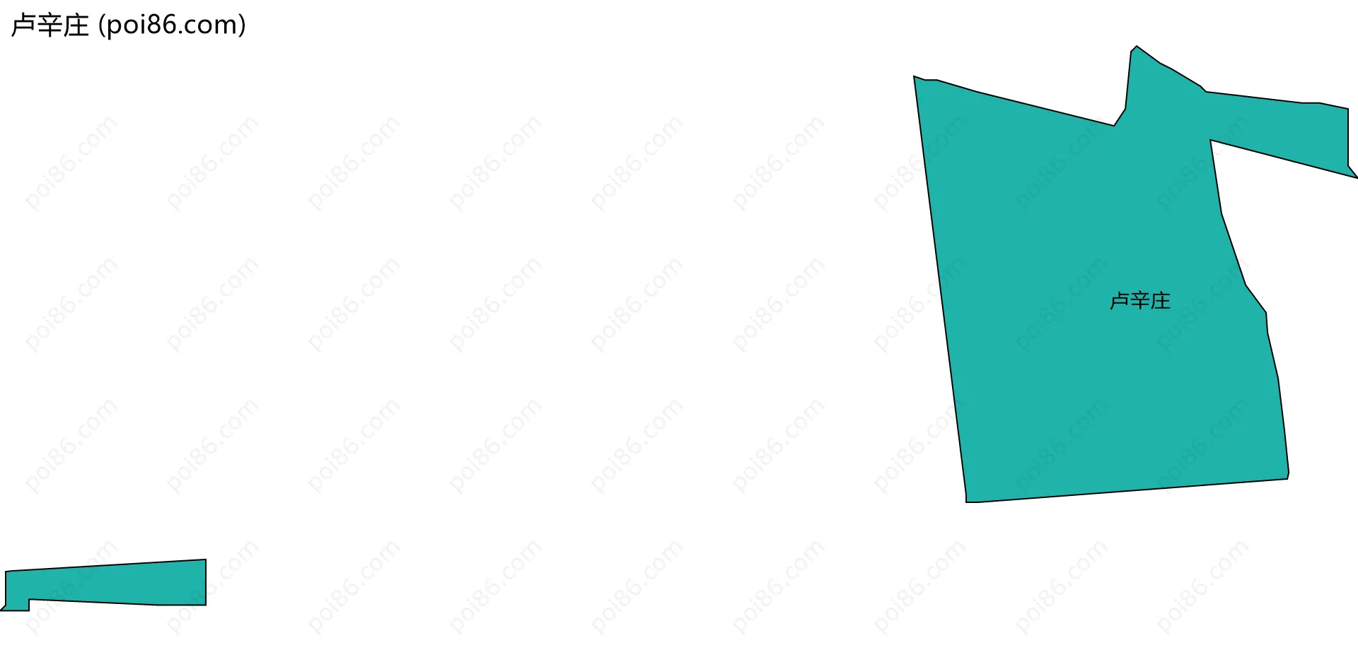 卢辛庄边界地图