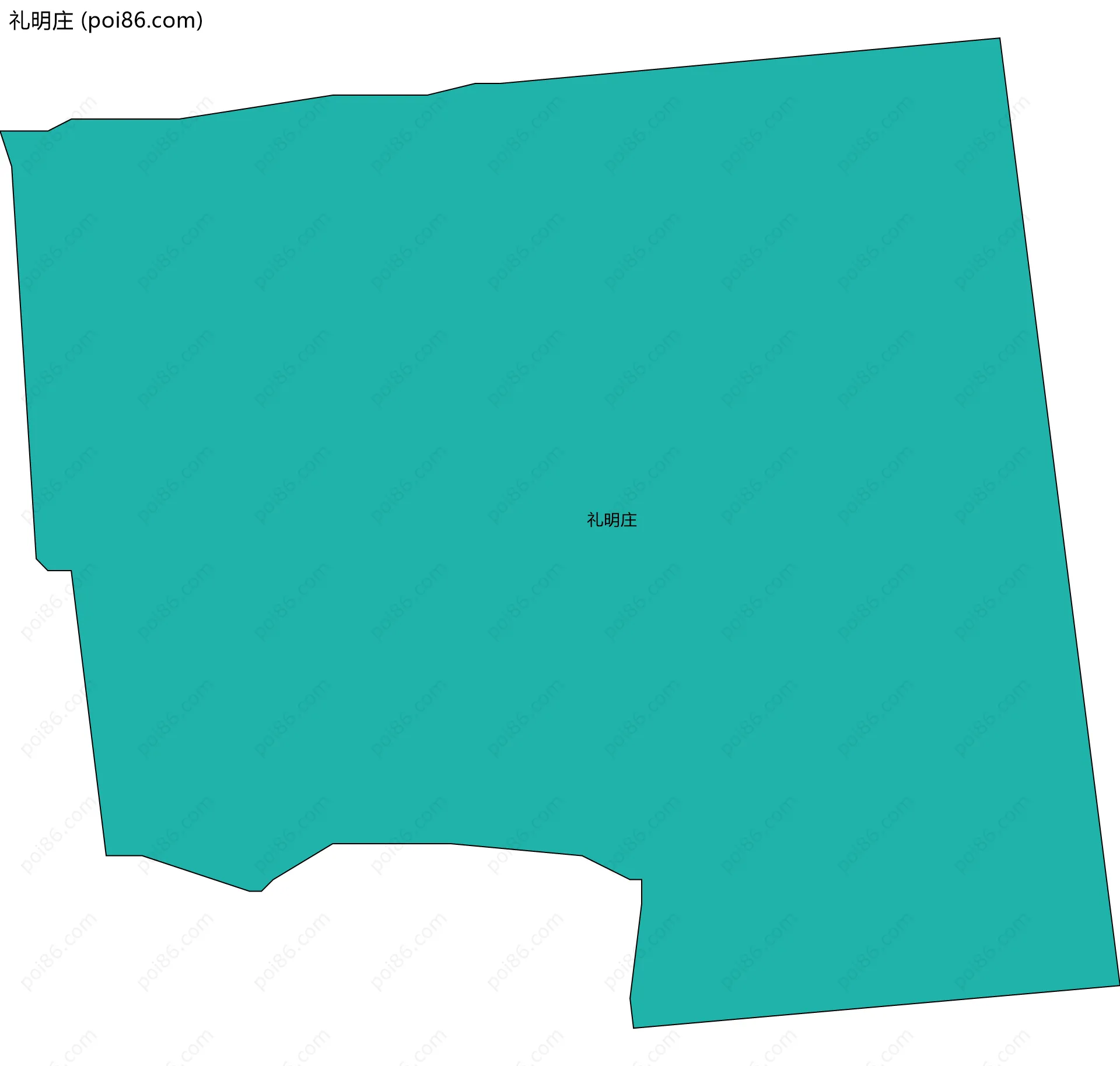 礼明庄边界地图