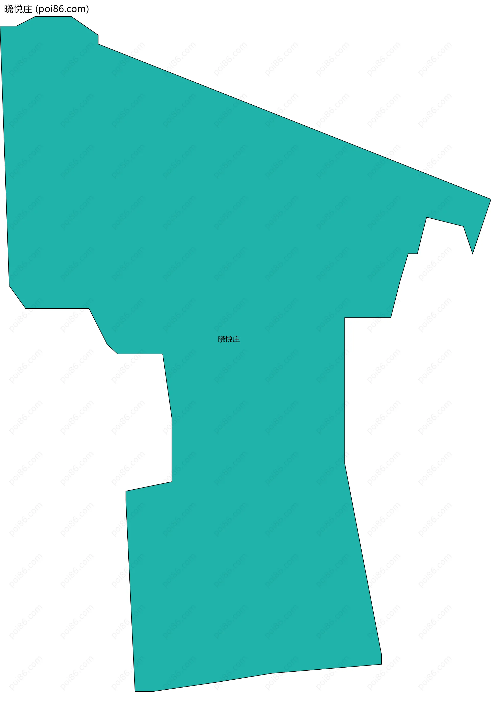 晓悦庄边界地图