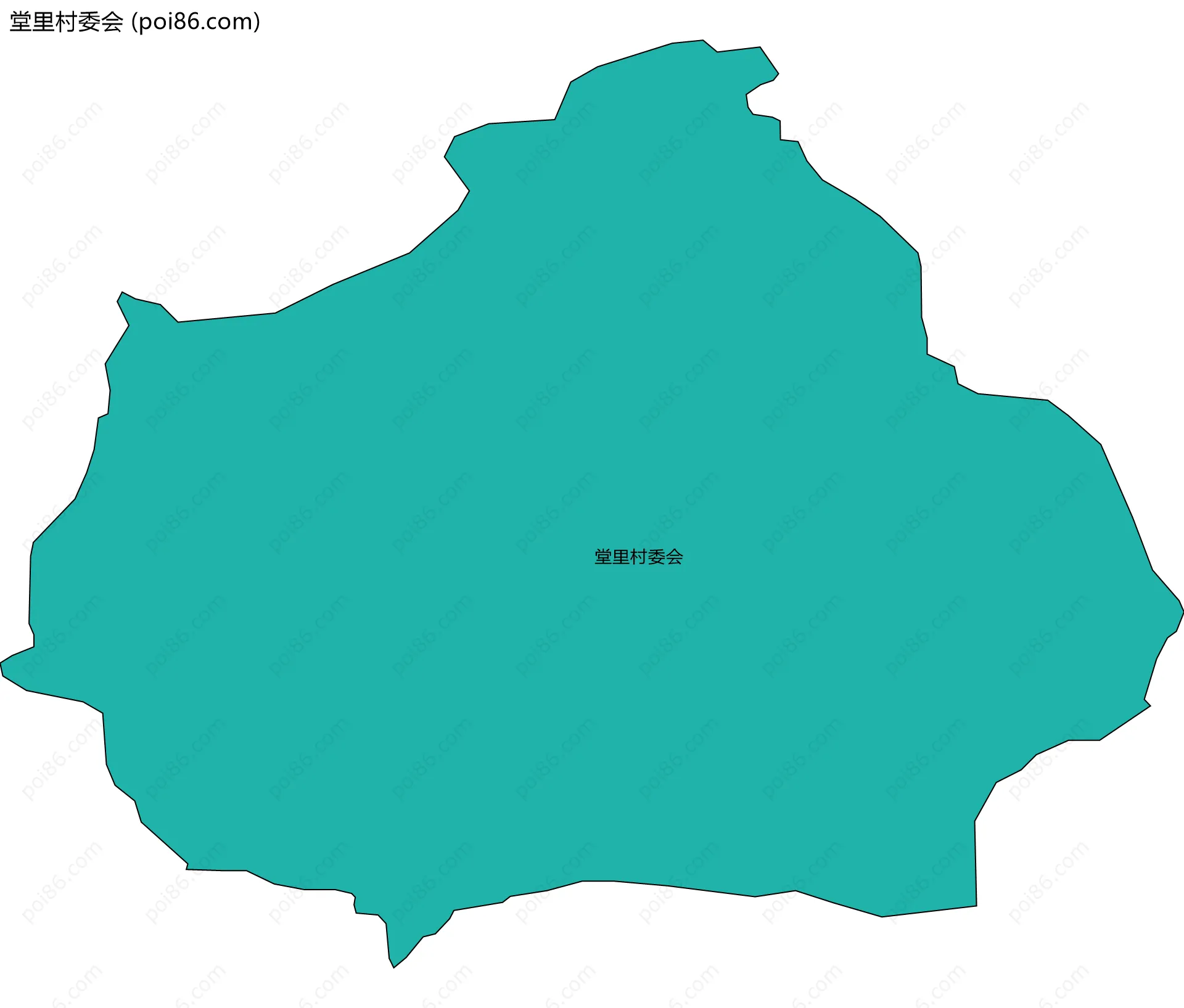 堂里村委会边界地图