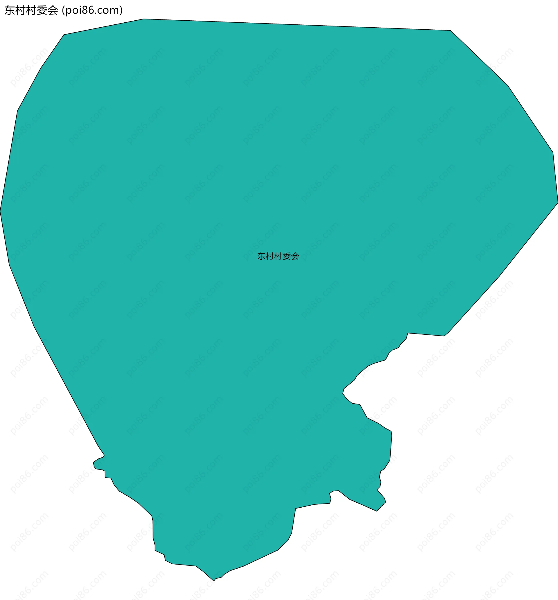 东村村委会边界地图