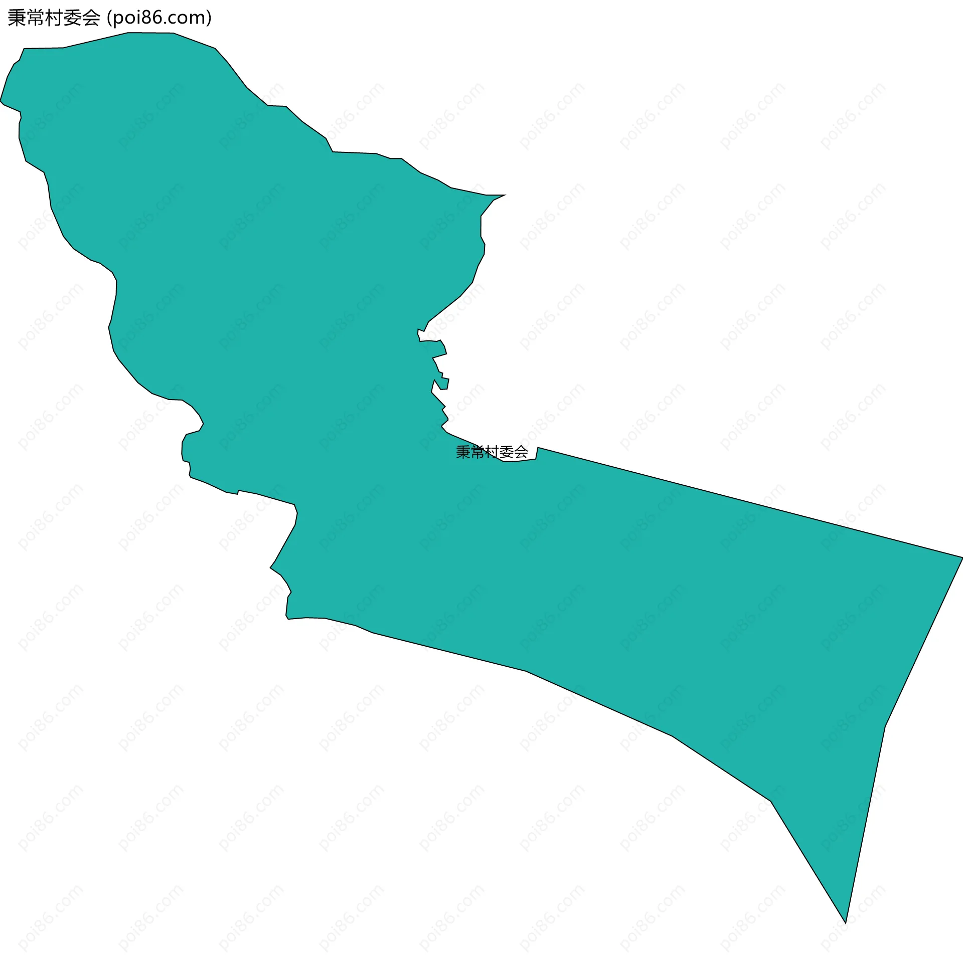 秉常村委会边界地图