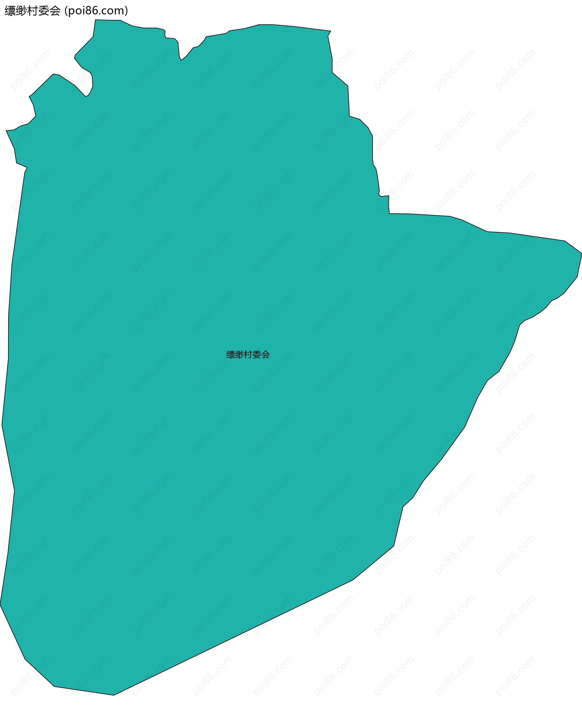 缥缈村委会边界地图