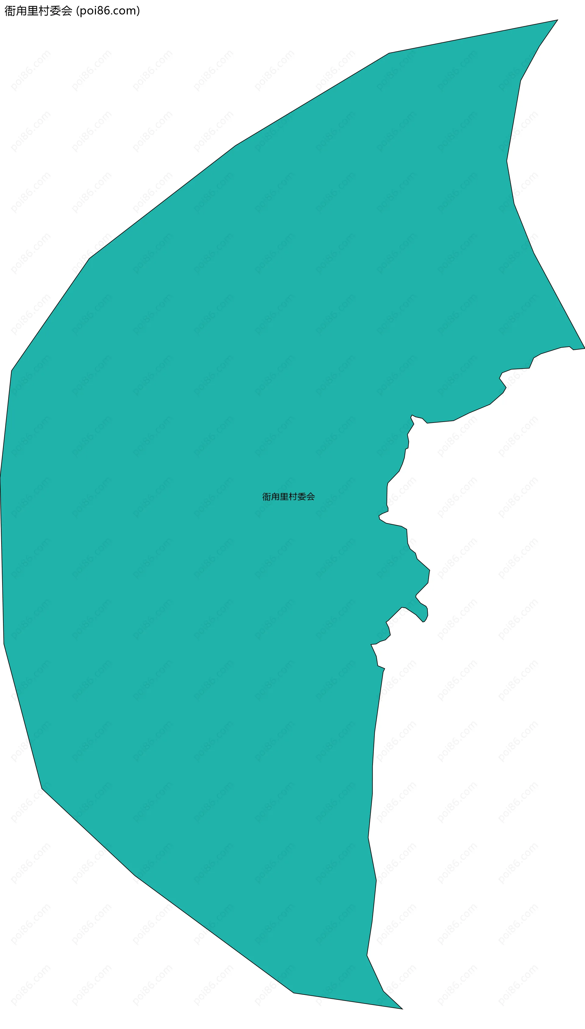 衙甪里村委会边界地图