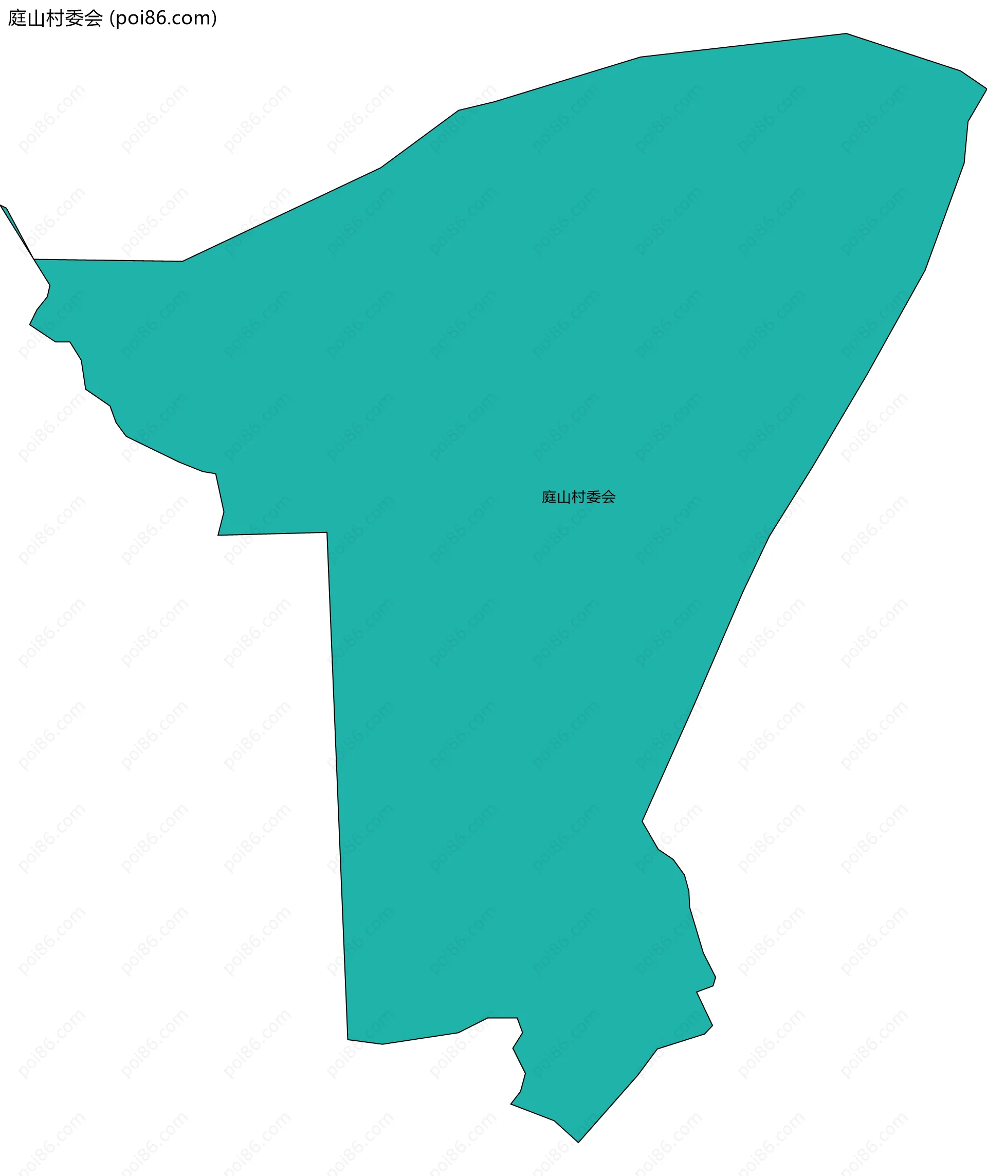 庭山村委会边界地图