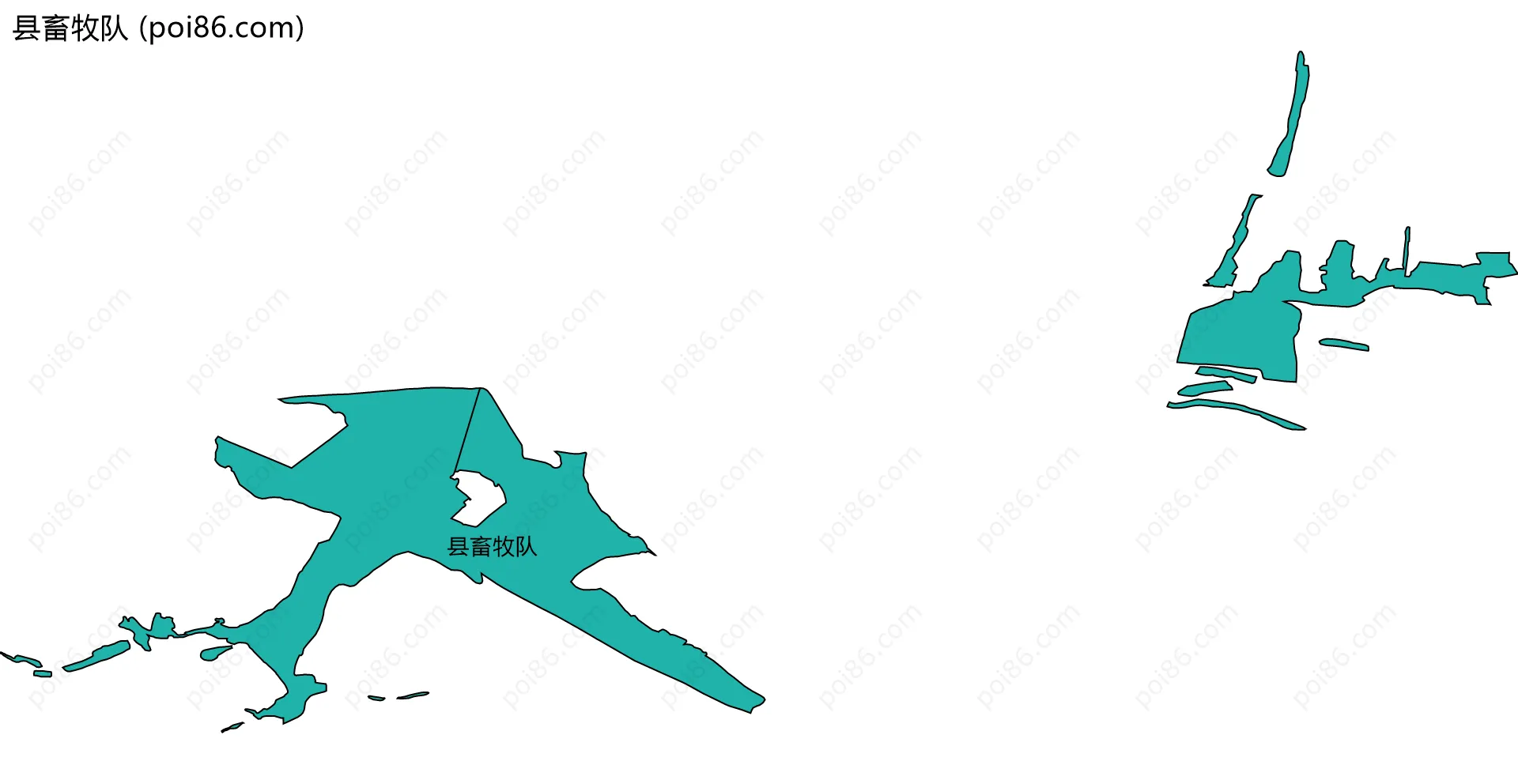 县畜牧队边界地图