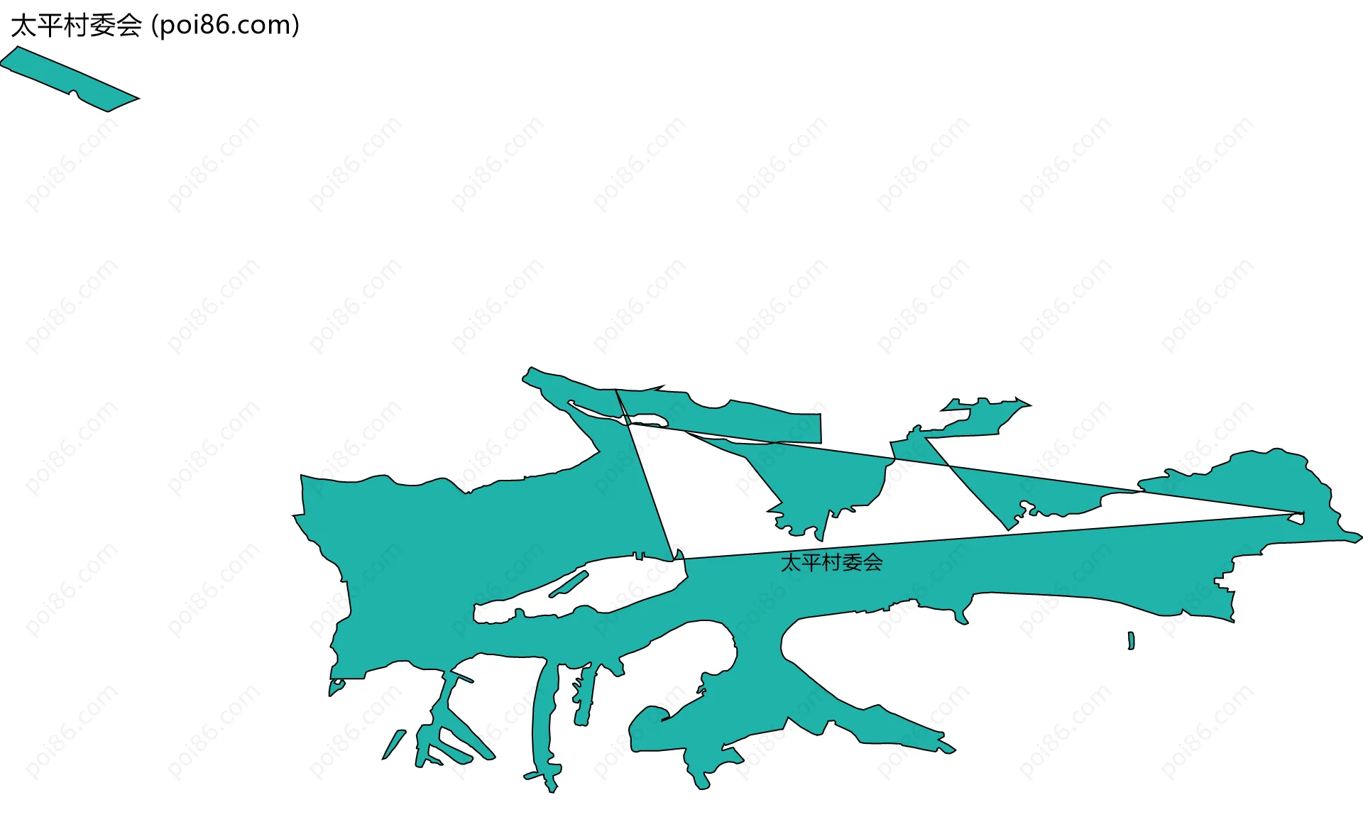 太平村委会边界地图