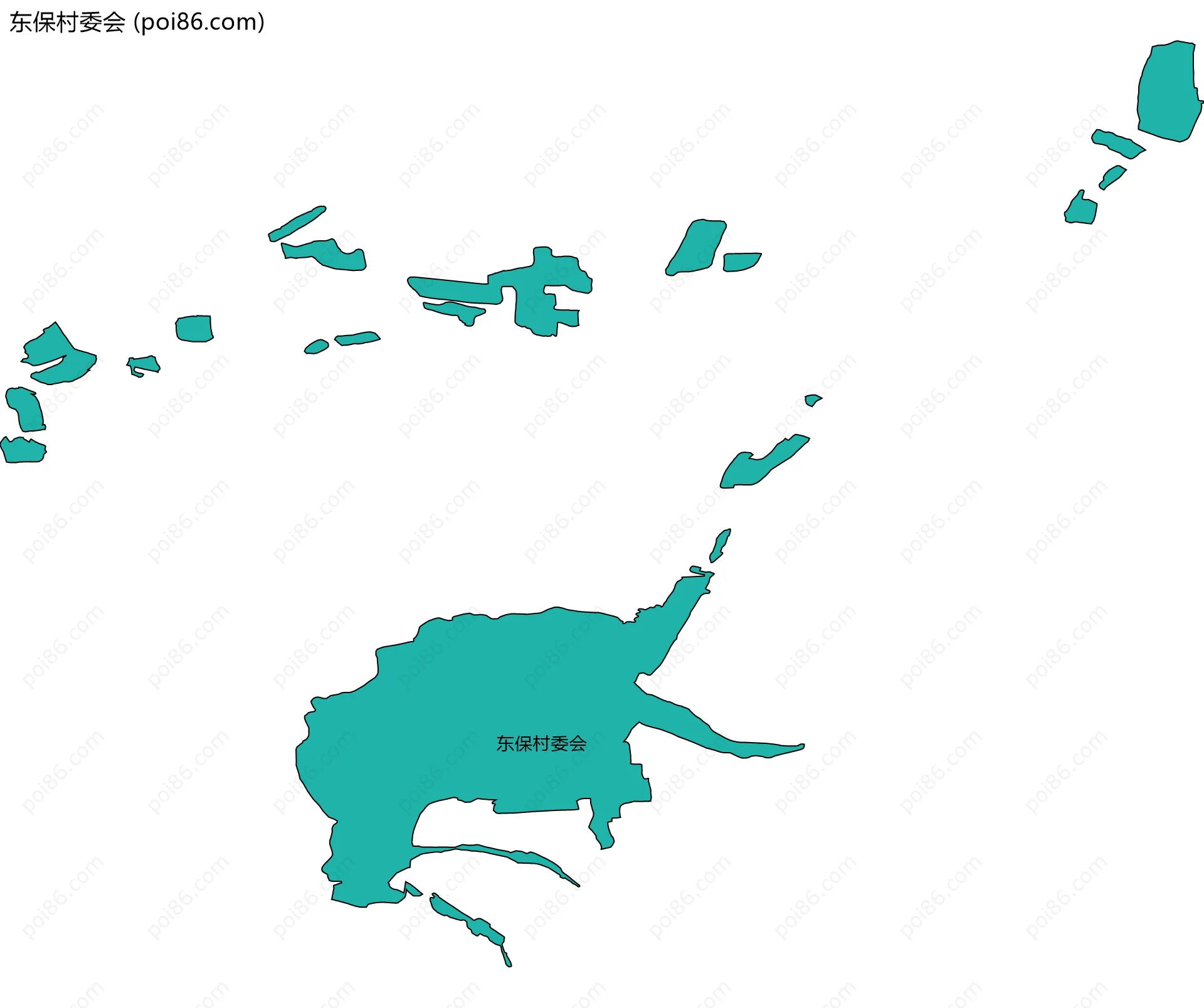 东保村委会边界地图