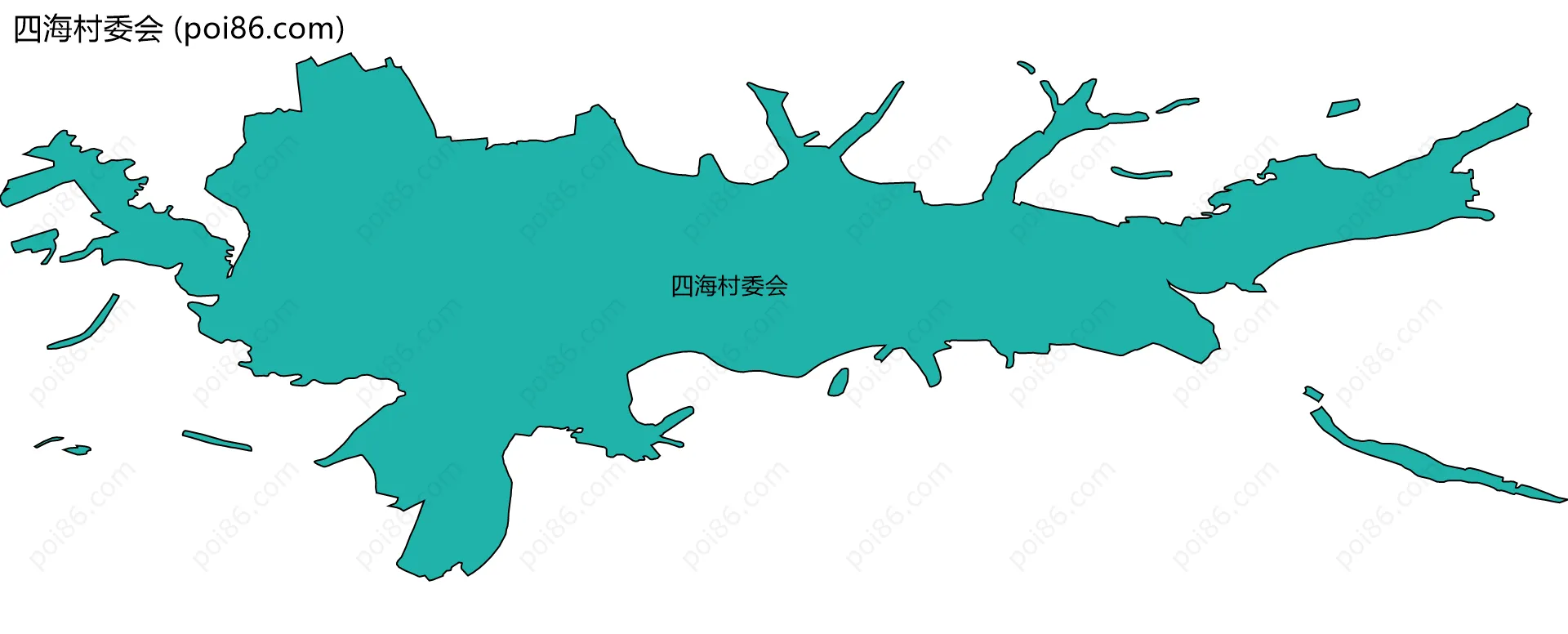 四海村委会边界地图