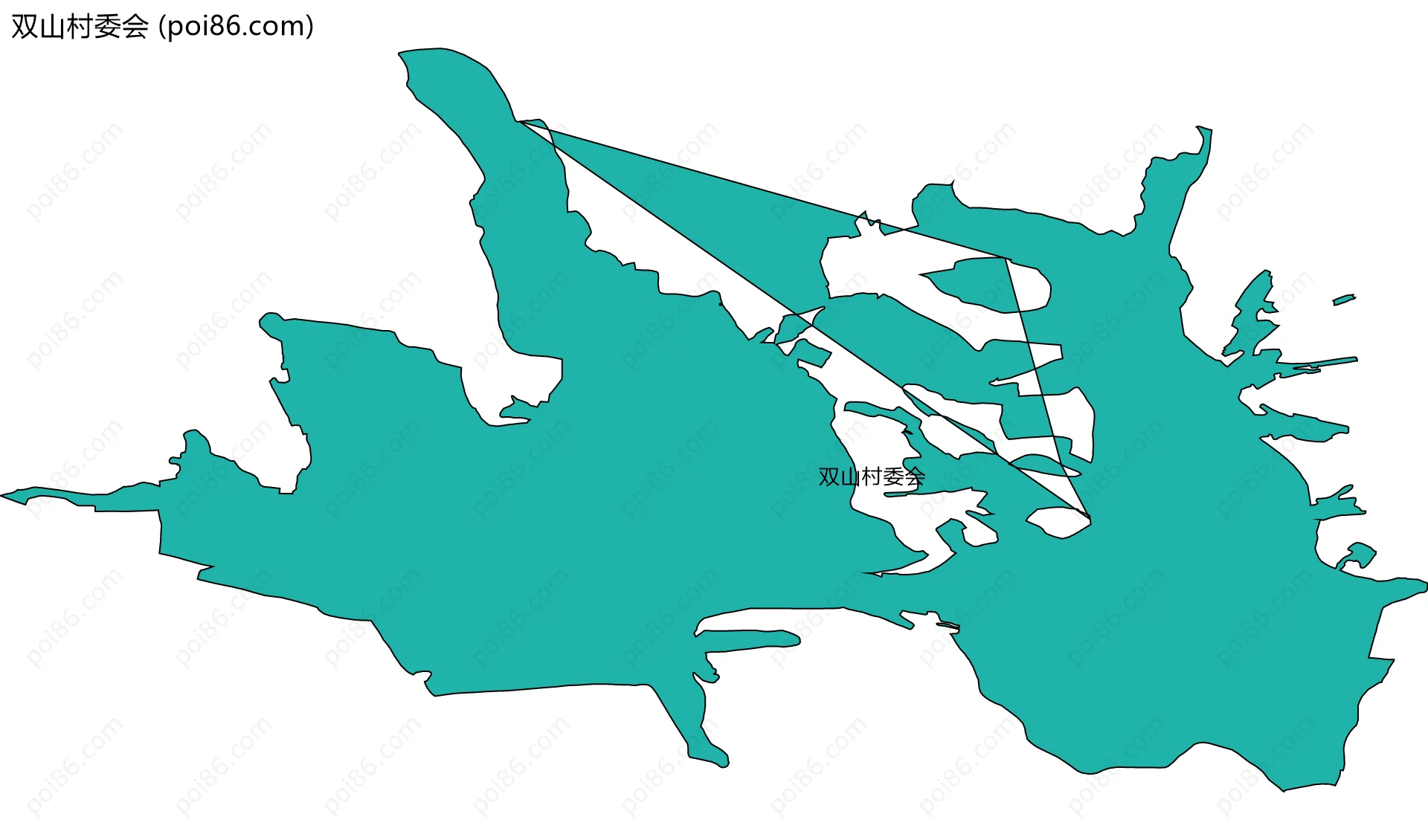 双山村委会边界地图