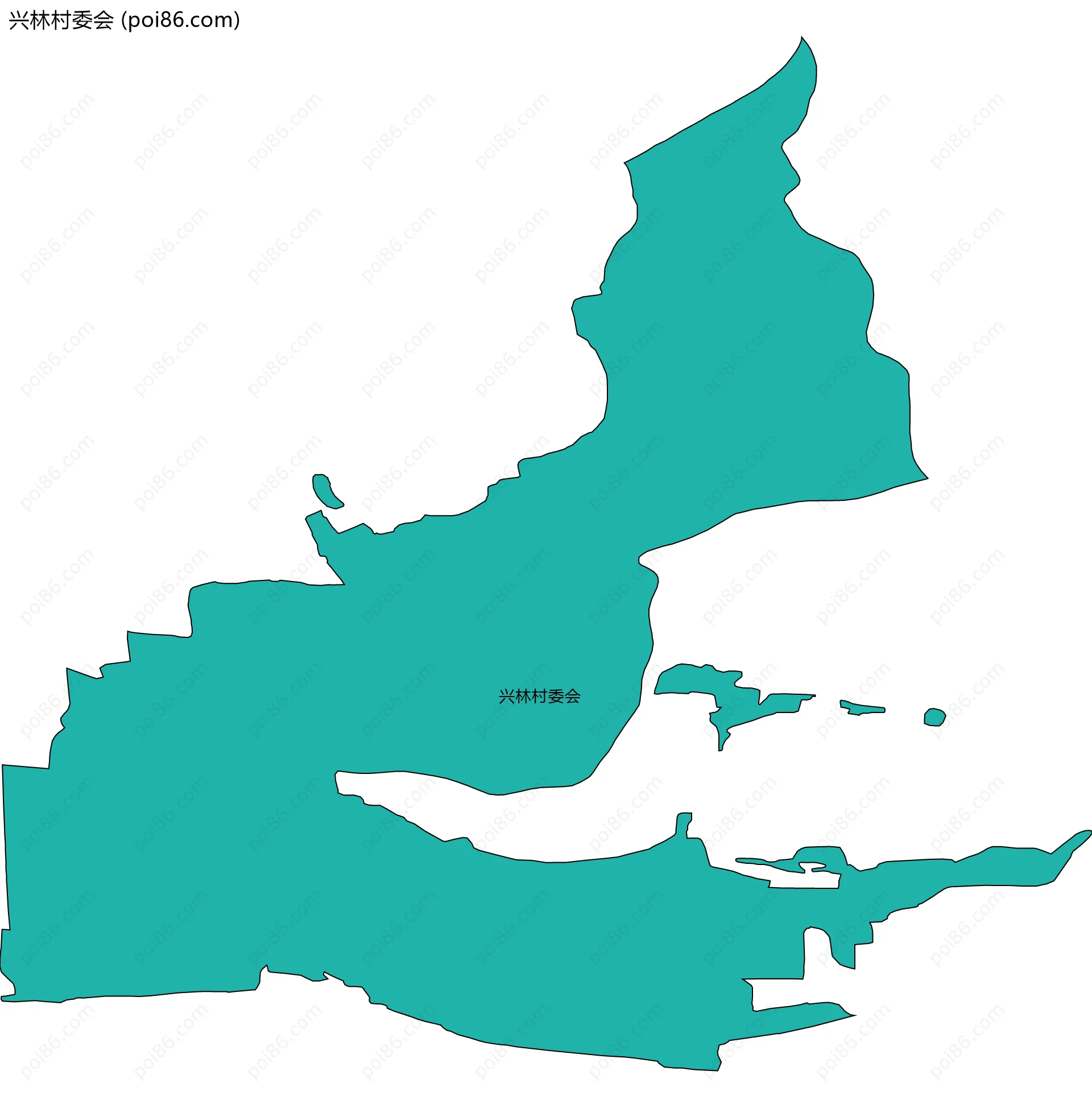 兴林村委会边界地图