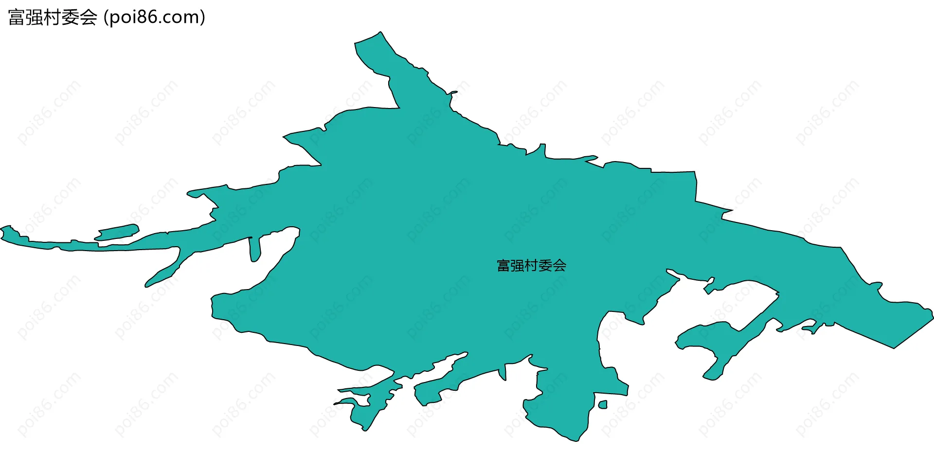 富强村委会边界地图