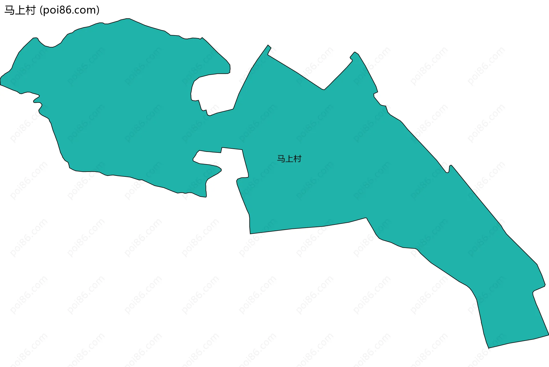 马上村边界地图
