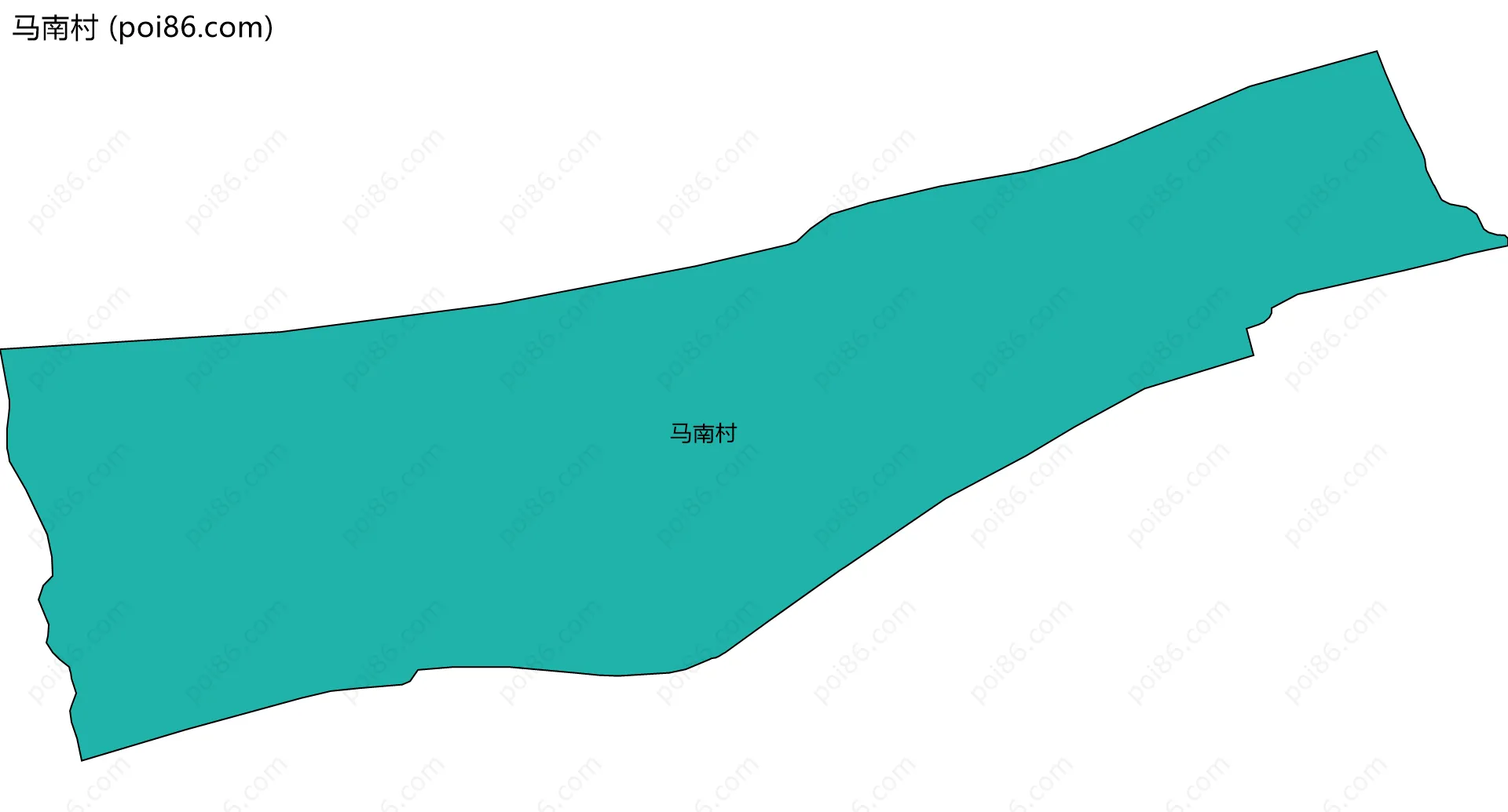马南村边界地图