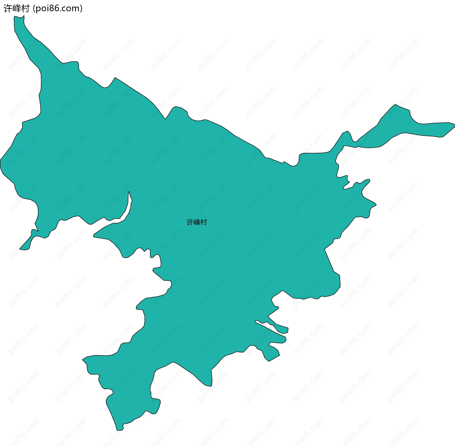 许峰村边界地图