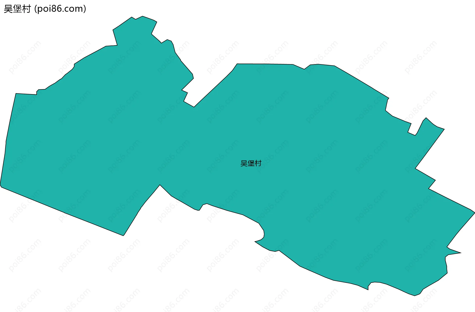 吴堡村边界地图