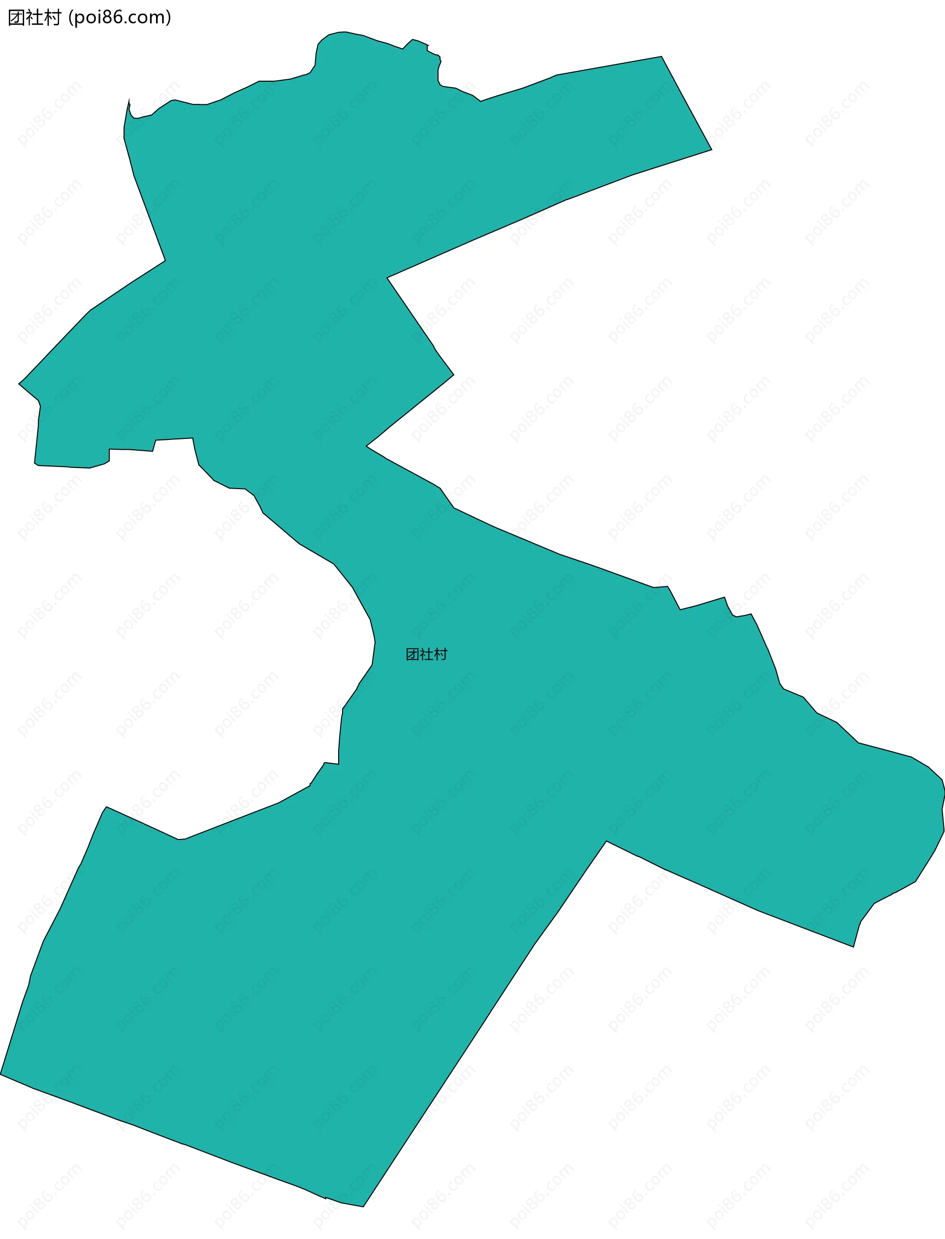 团社村边界地图