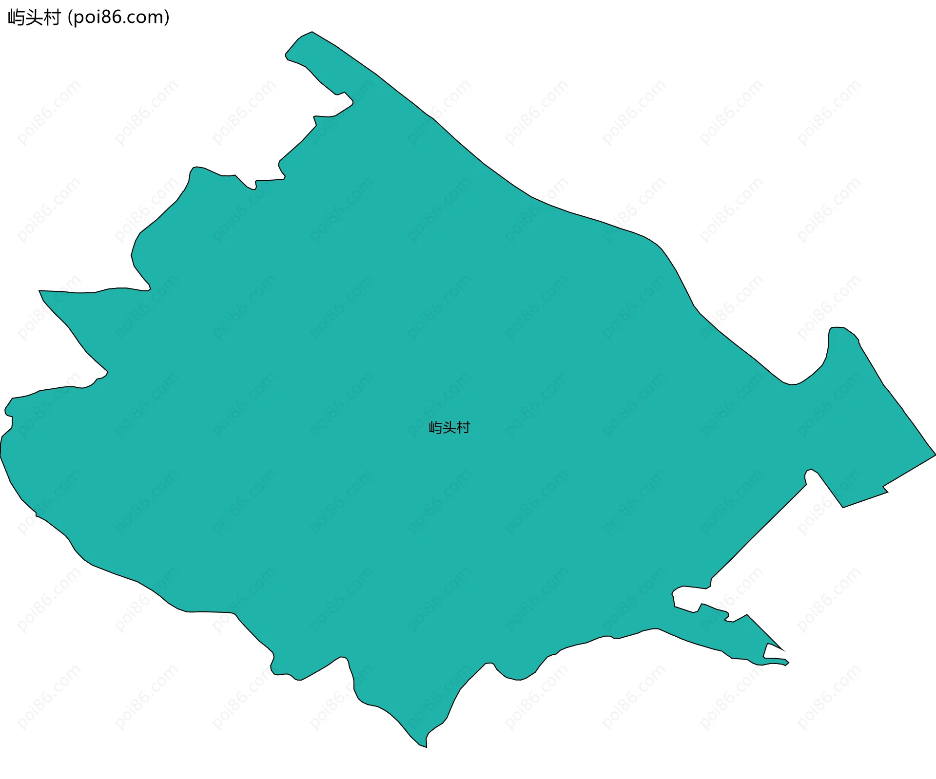 屿头村边界地图