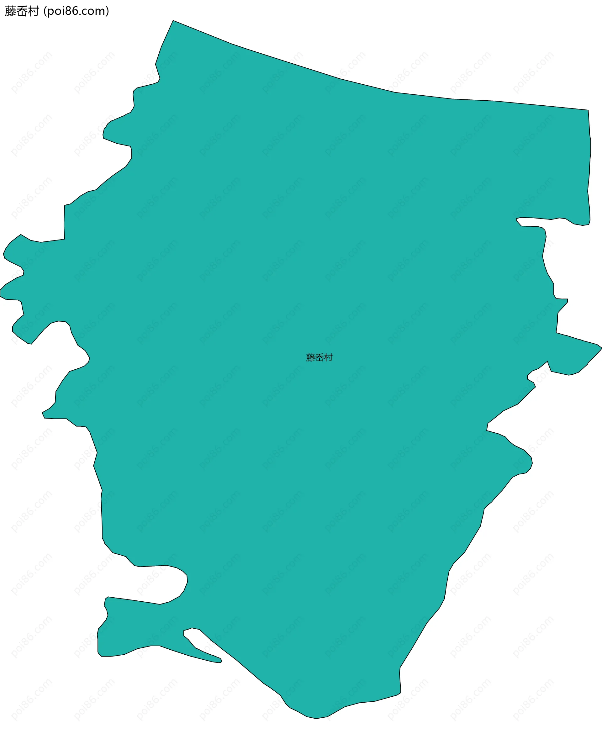 藤岙村边界地图