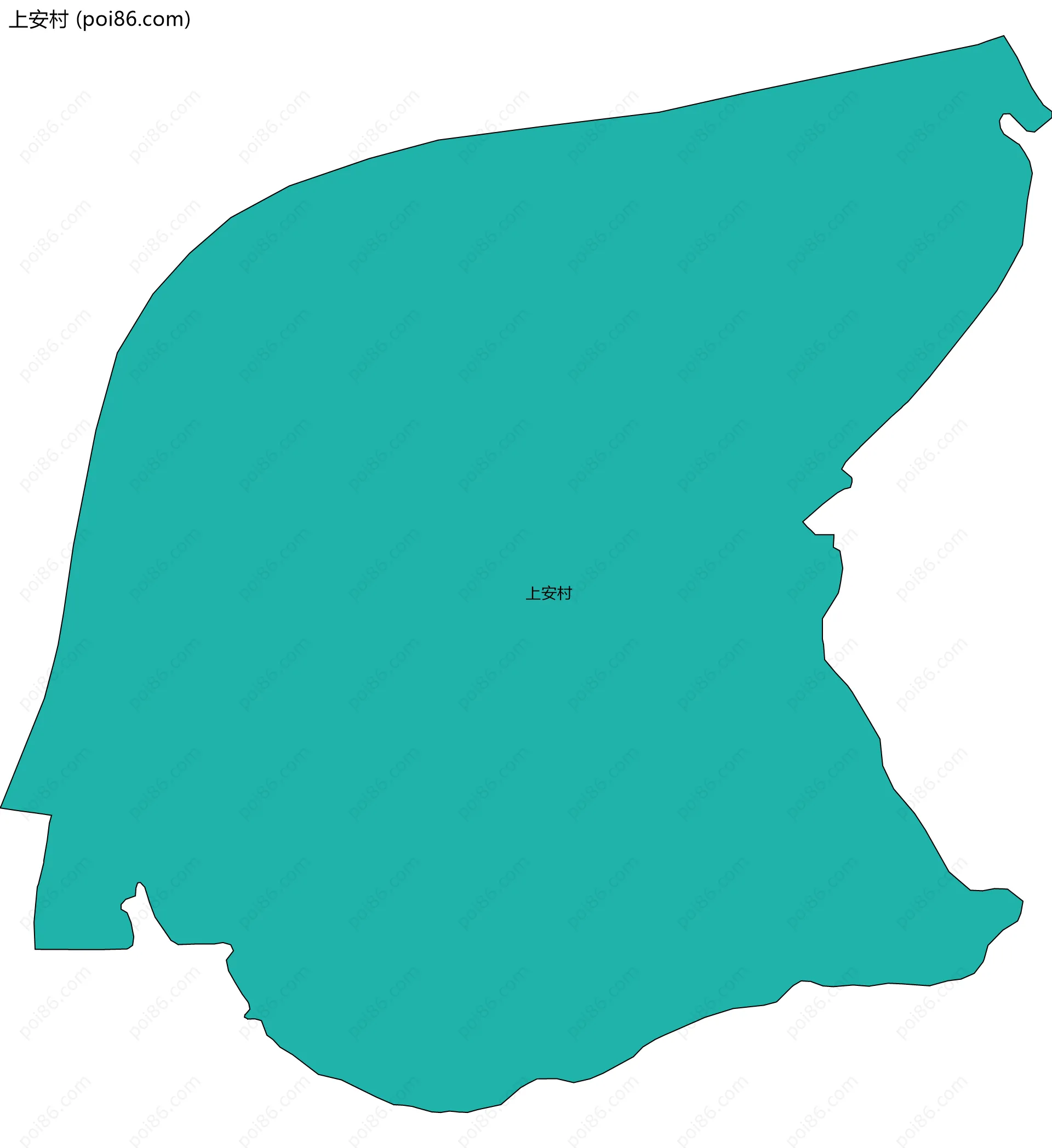 上安村边界地图