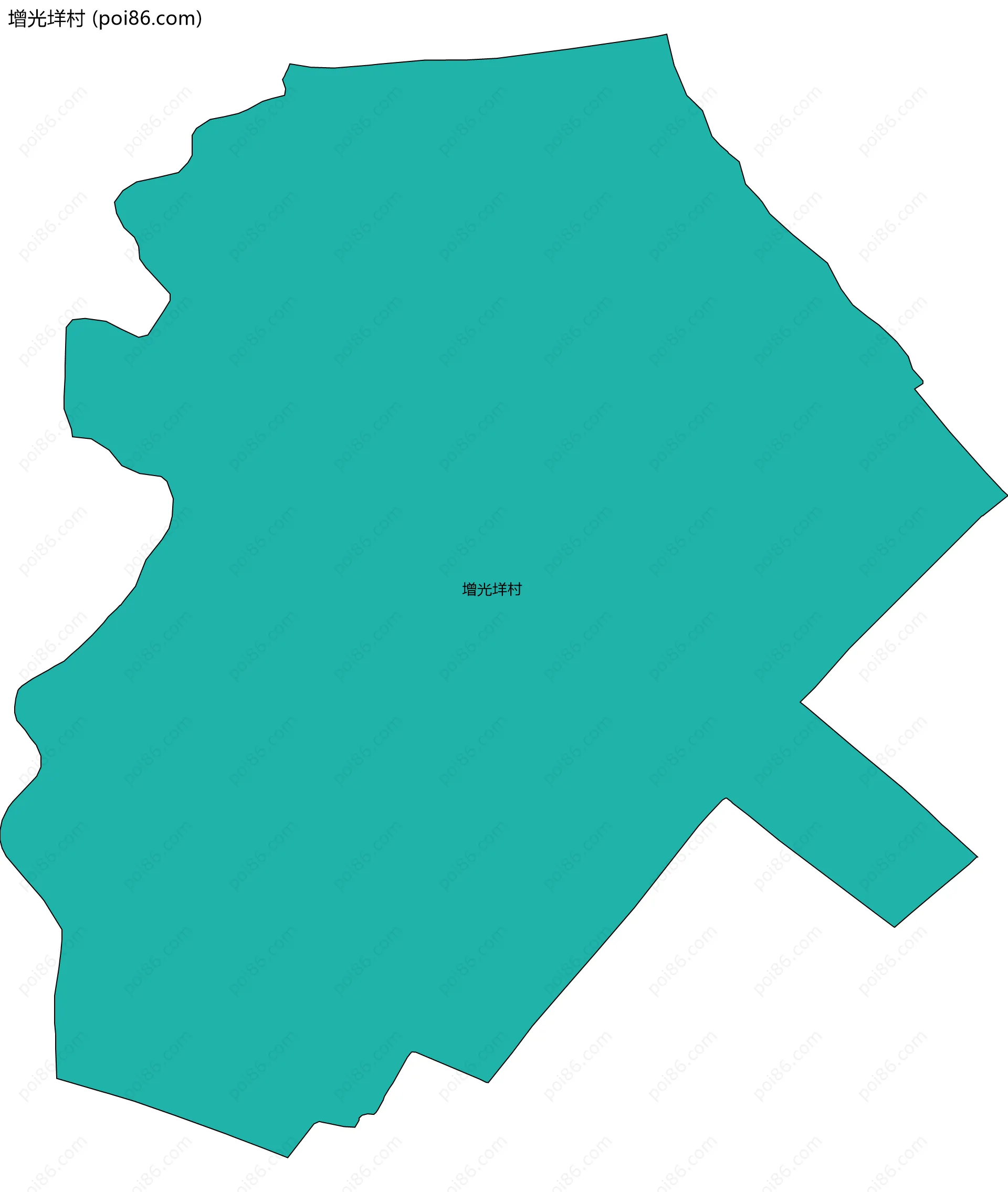 增光垟村边界地图