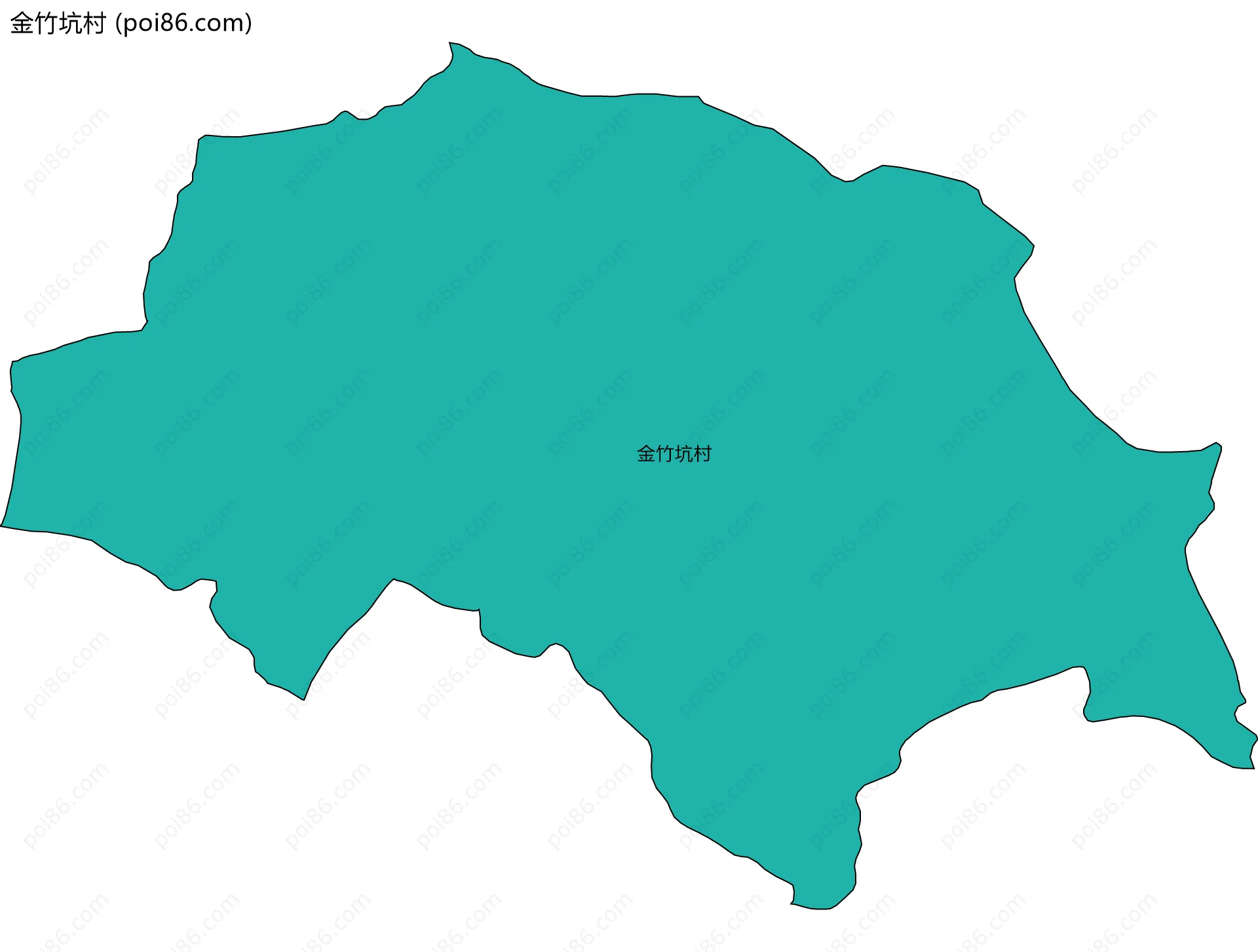 金竹坑村边界地图