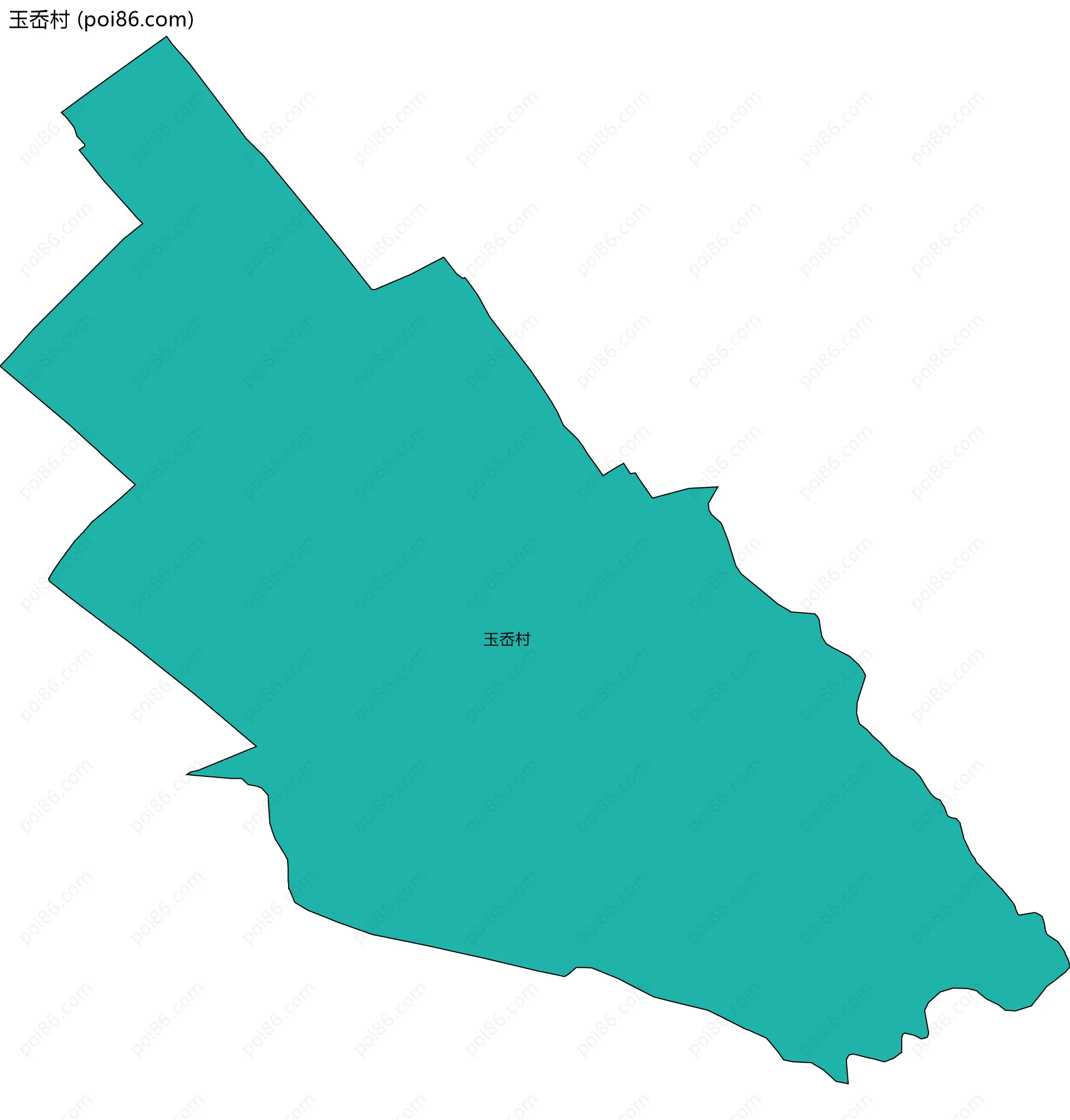 玉岙村边界地图