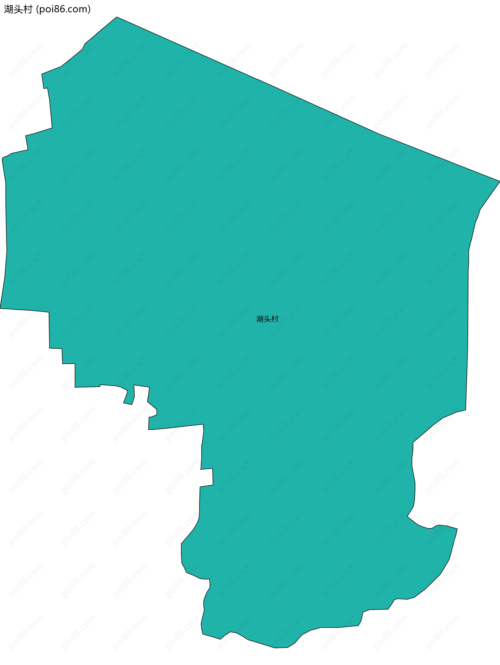 湖头村边界地图