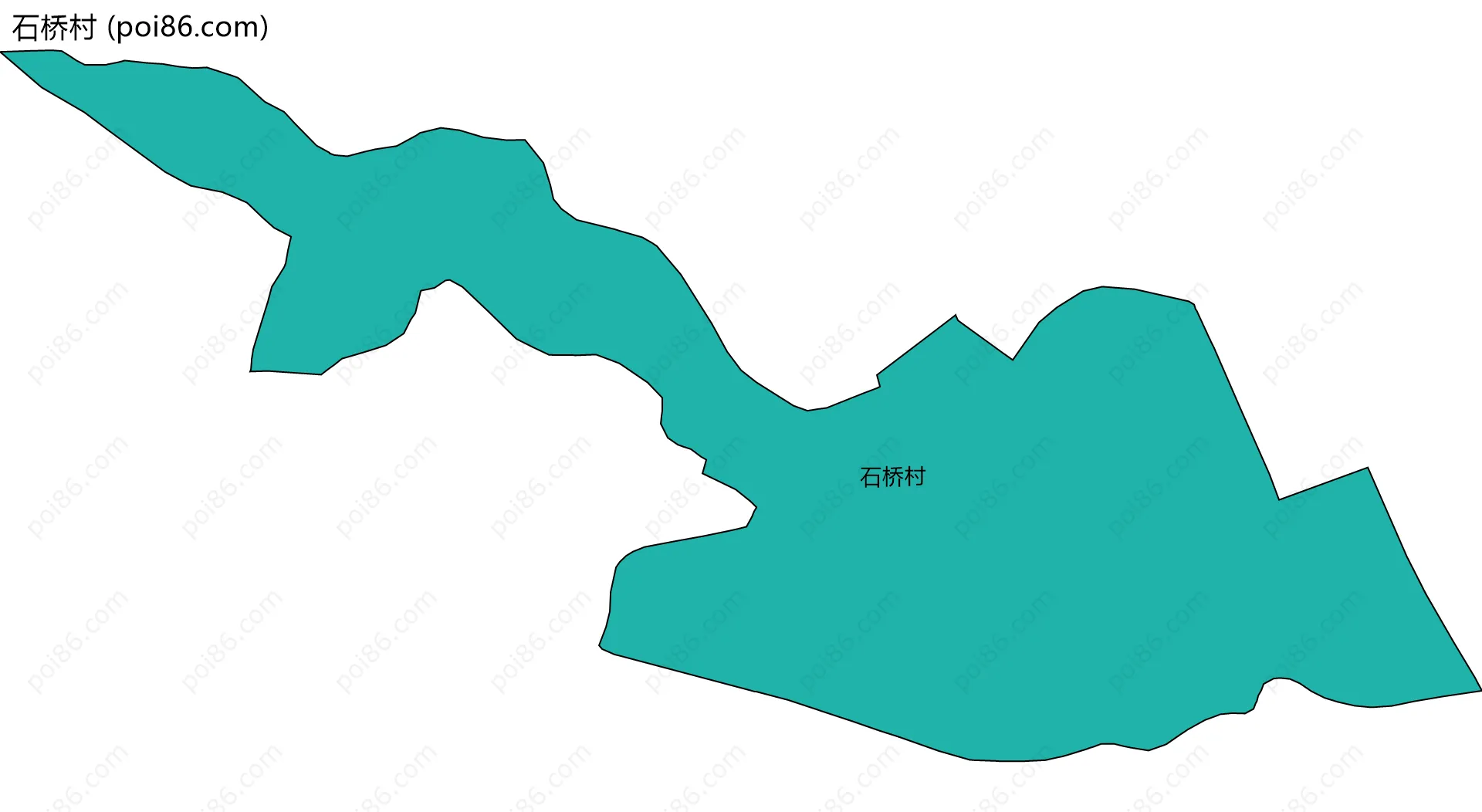 石桥村边界地图