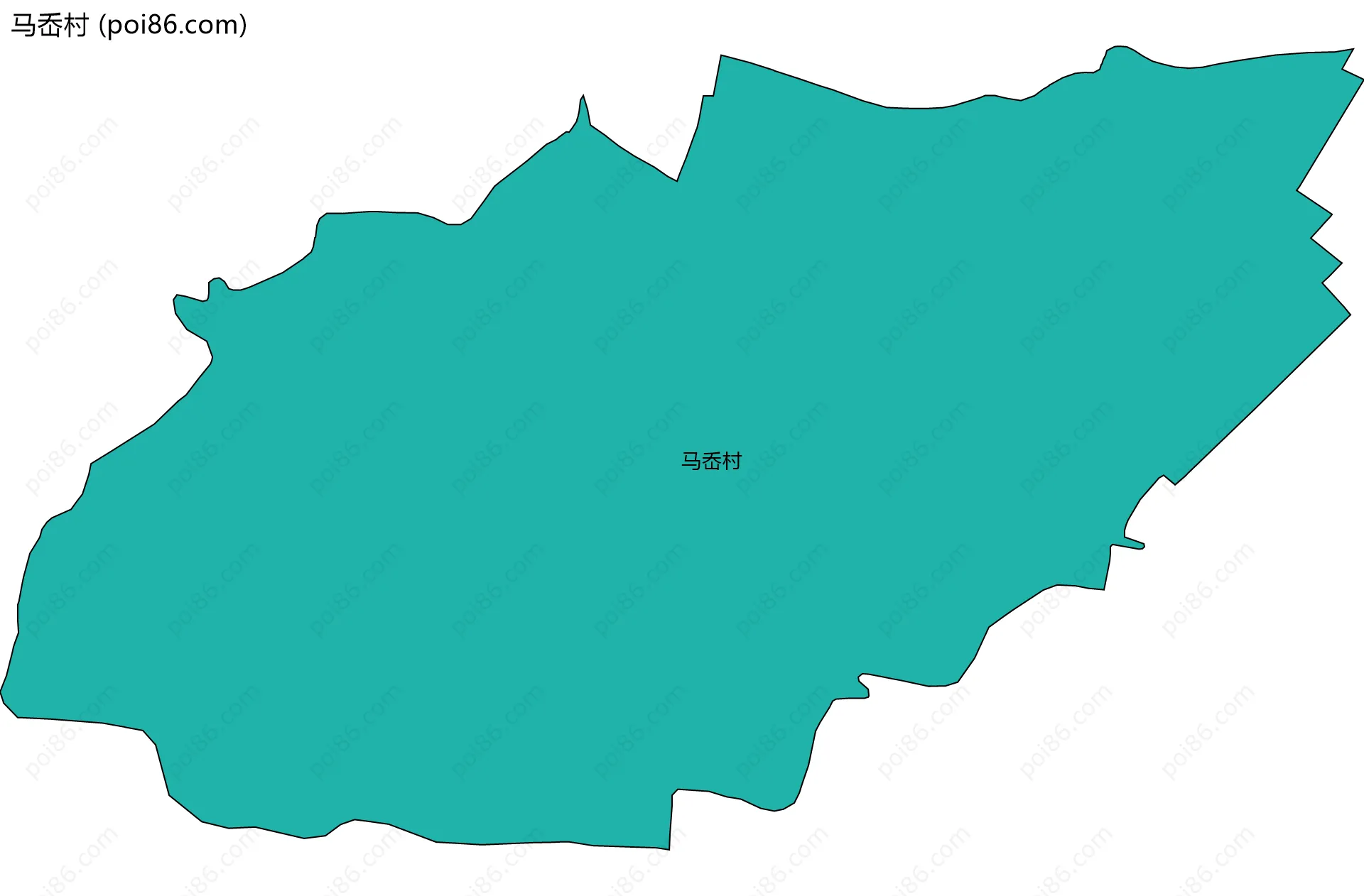 马岙村边界地图