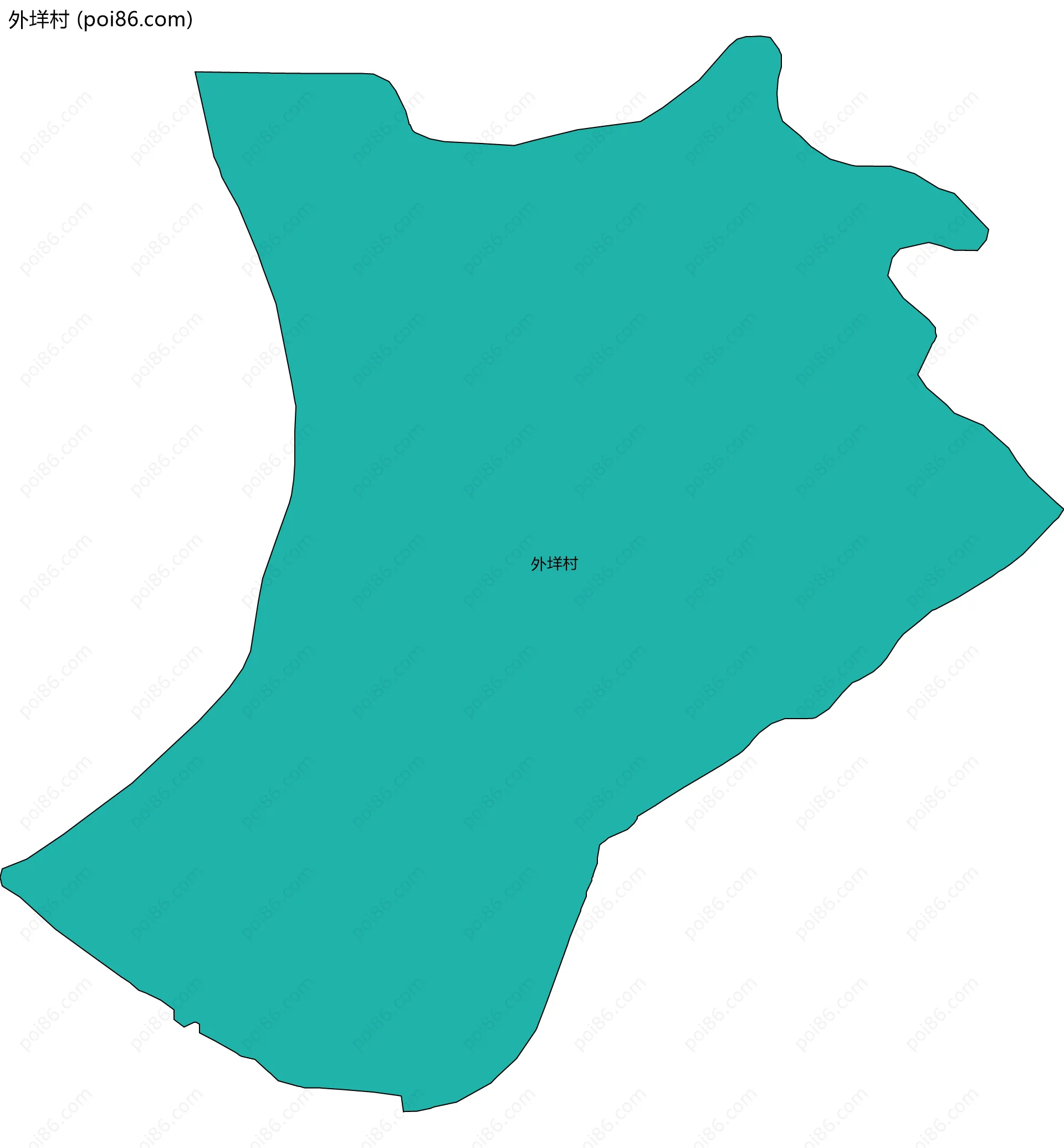 外垟村边界地图