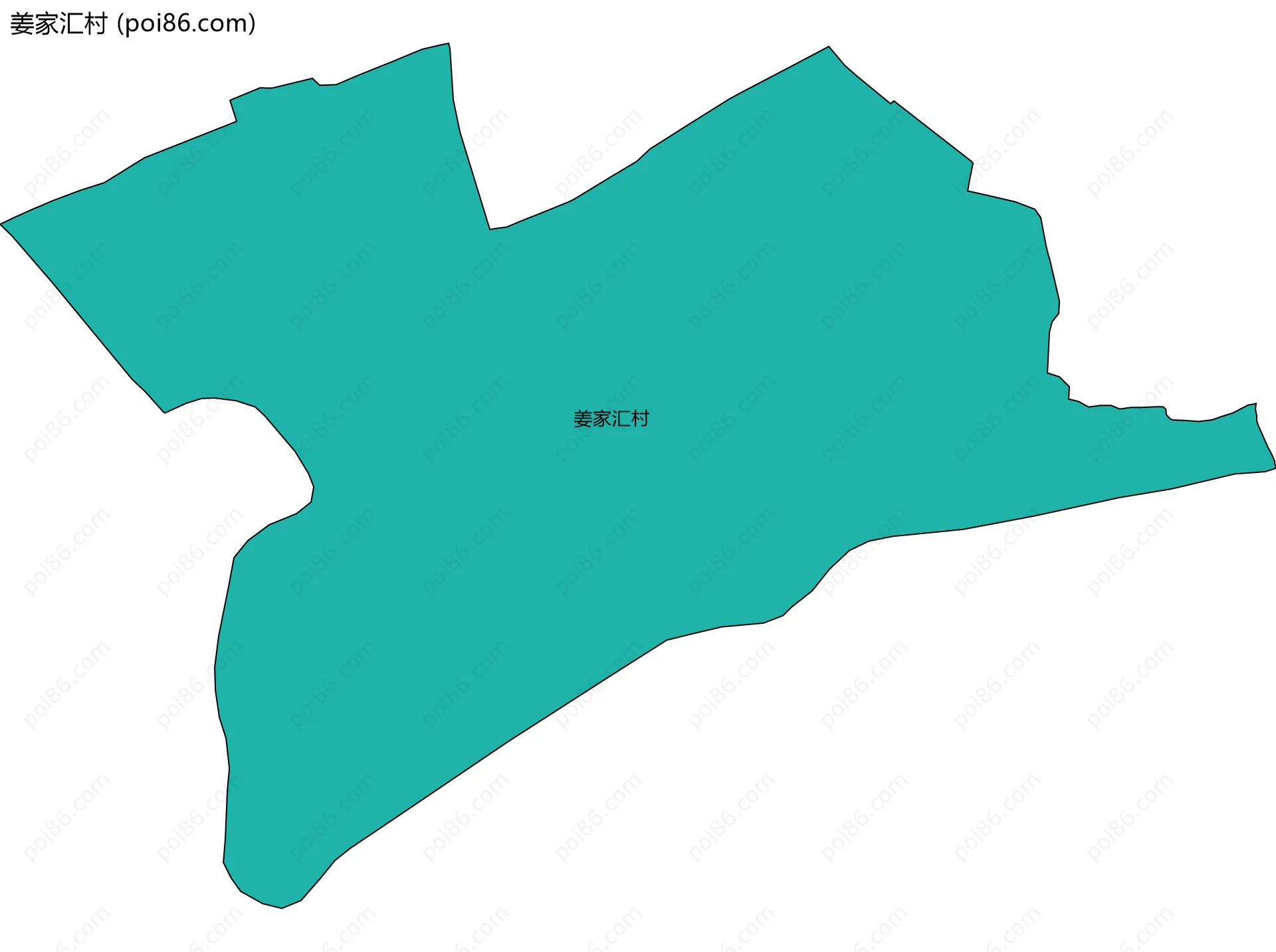 姜家汇村边界地图
